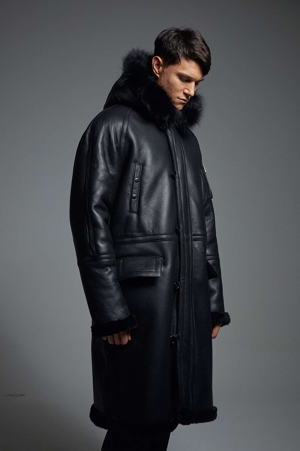 코트 모델 착용 이미지-S1L38