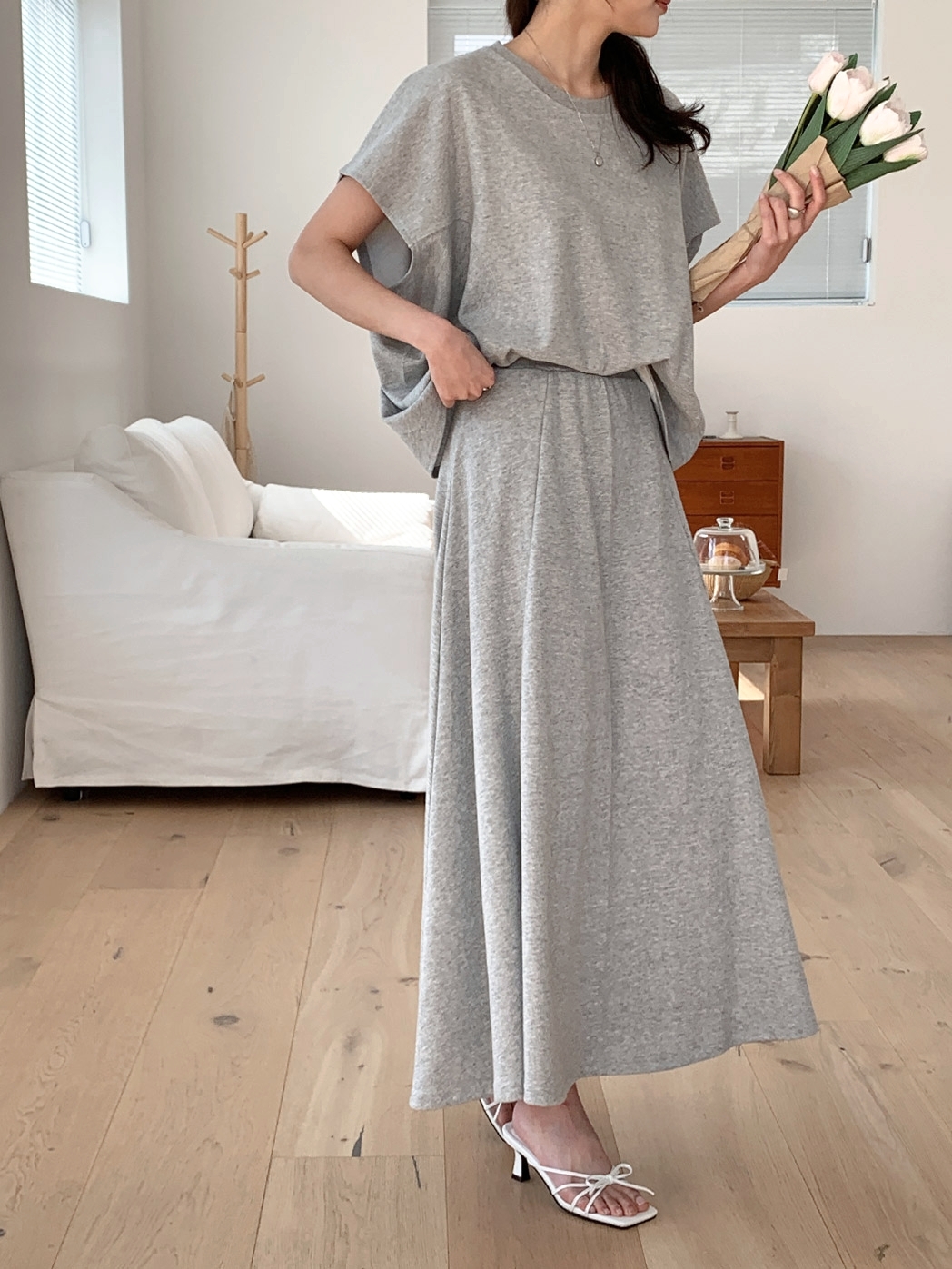 Daily Flare Two Piece Set - 데일리 플레어 투피스 세