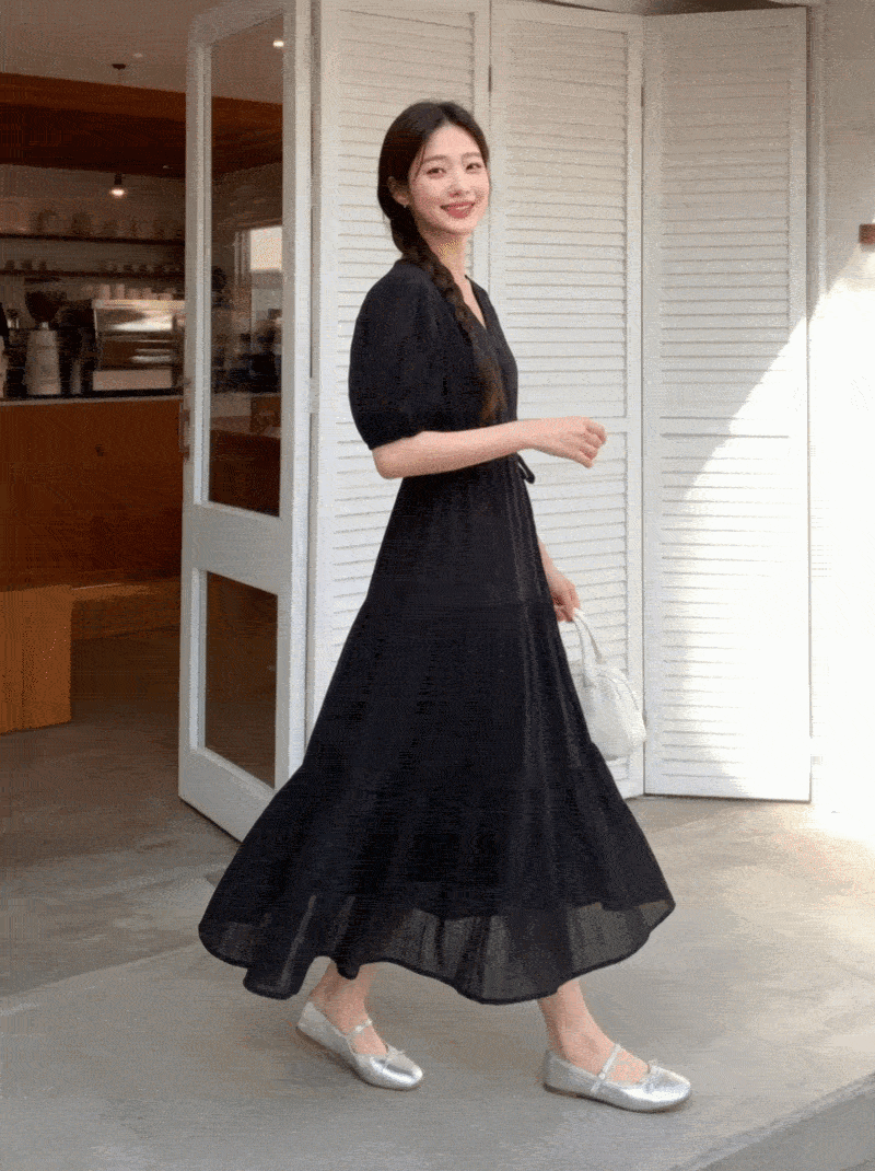 Lovely Breeze Seersucker Dress - 러블리 브리즈 시어서커 원피스