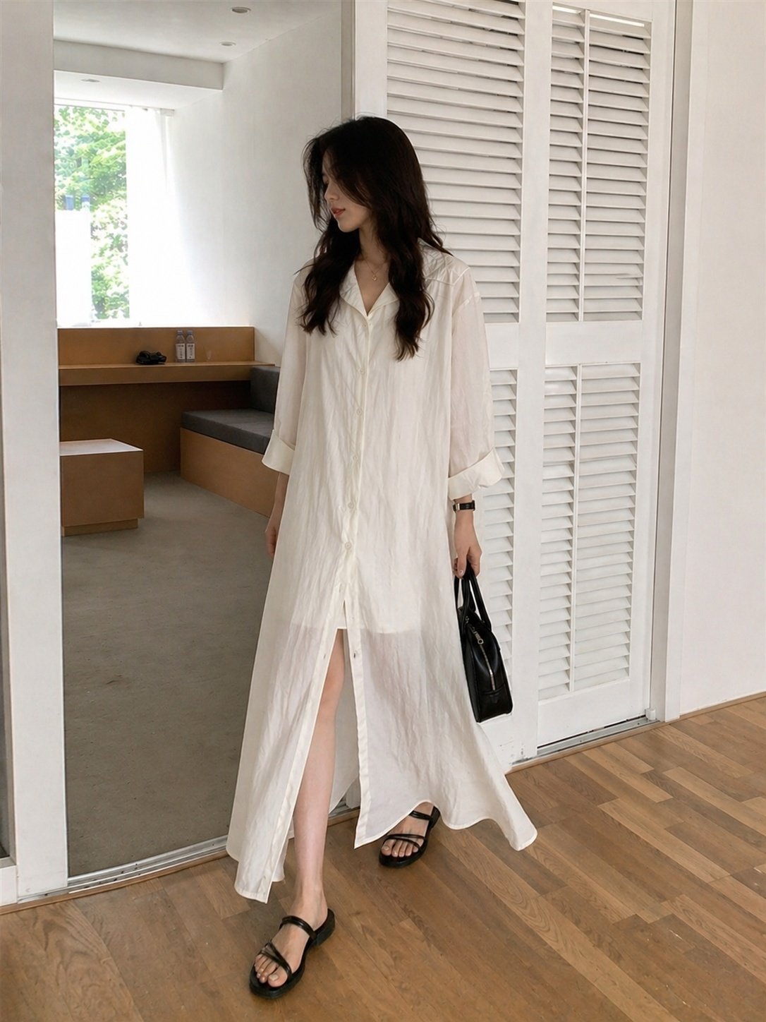 Airy Breeze Shirt Dress - 에어리 브리즈 셔츠 드레스