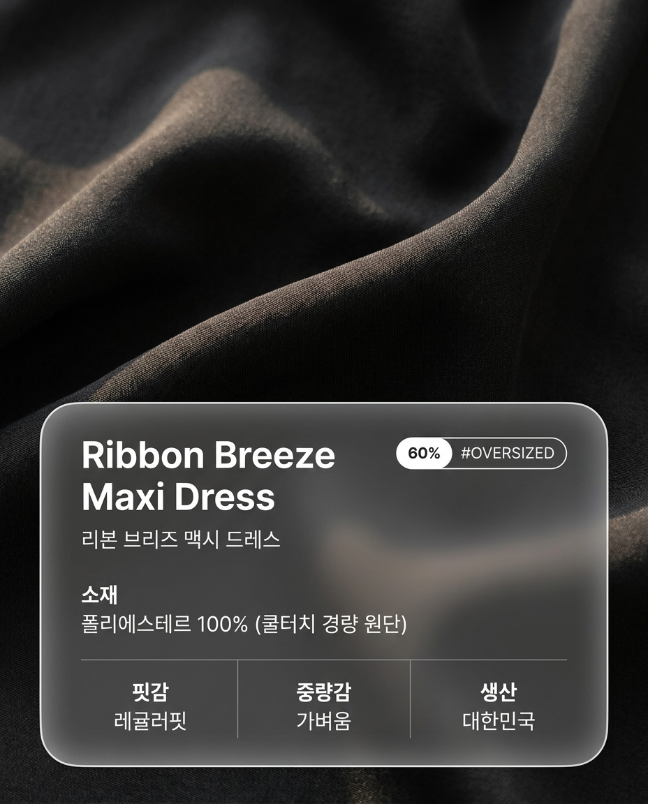 Ribbon Breeze Maxi Dress - 리본 브리즈 맥시 드레스