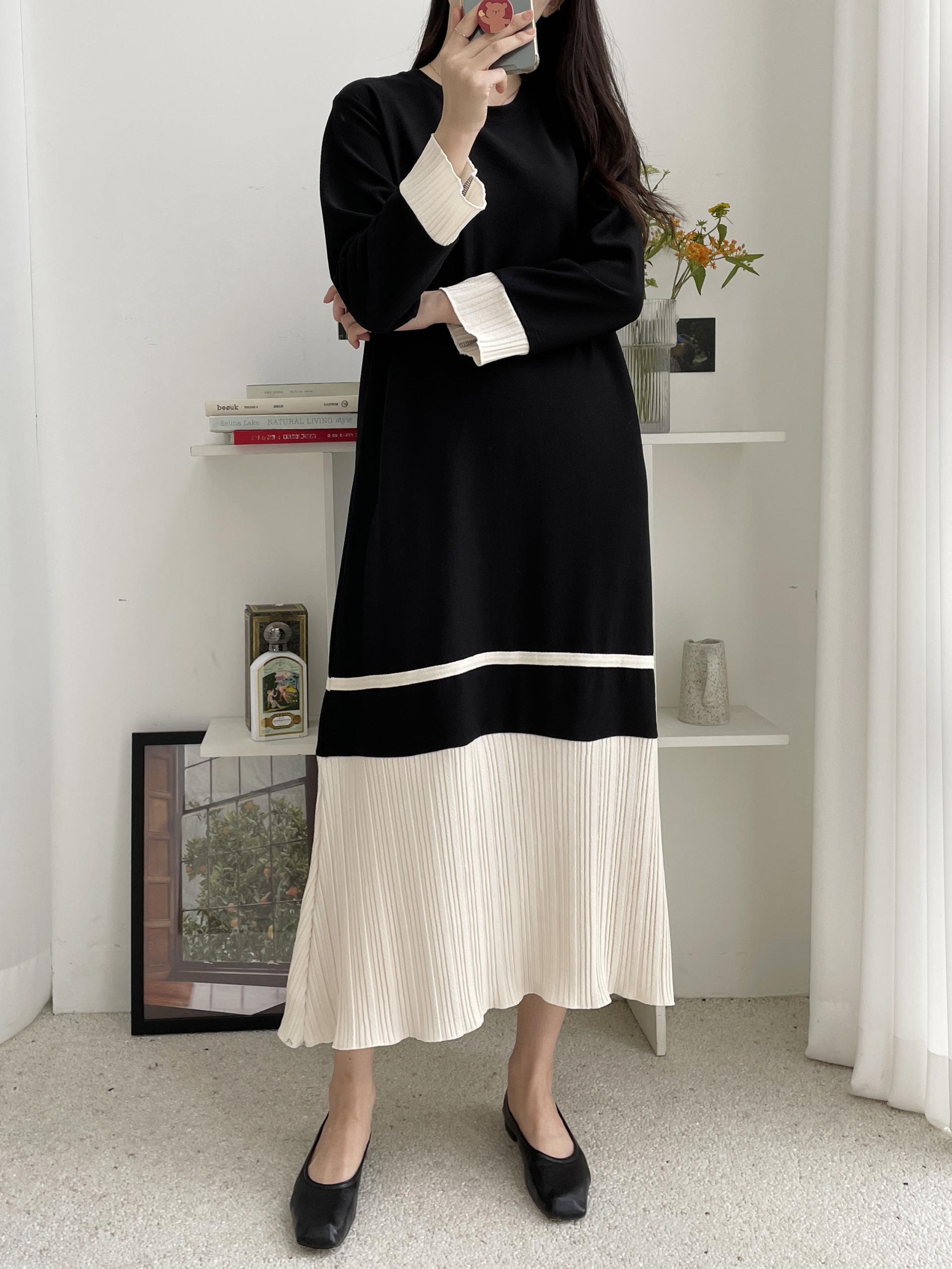 Classic Layered Dress - 클래식 레이어드 원피스