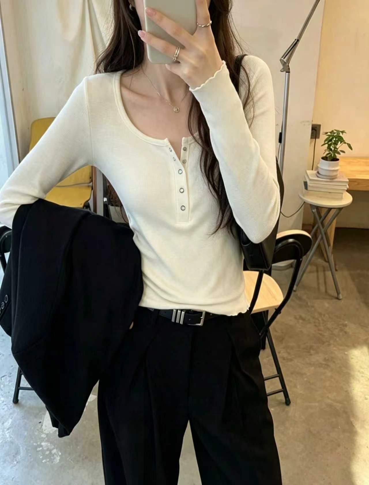 Daily Henley Tee - 데일리 헨리 티셔츠