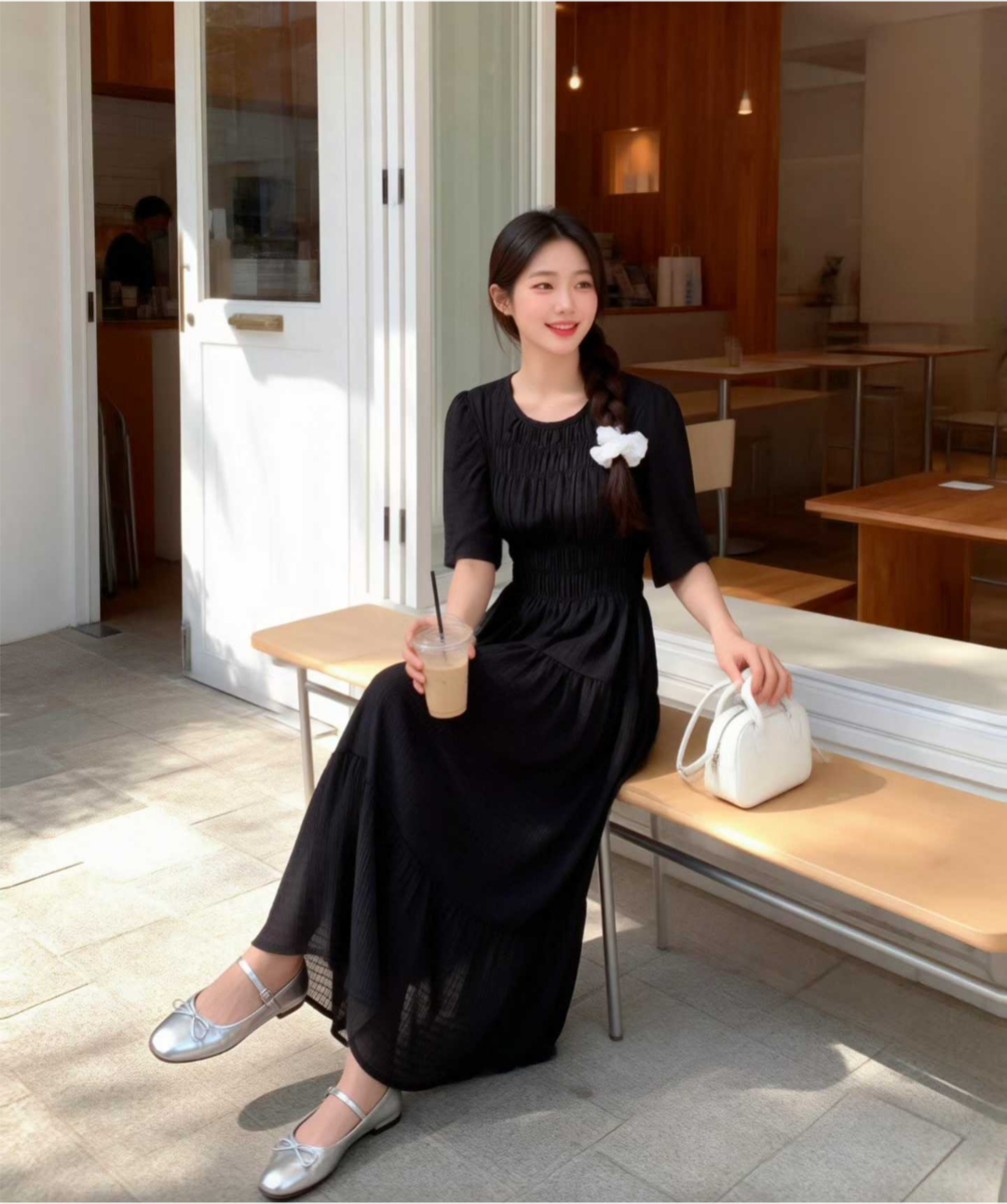 Cloud Shirring Breeze Dress - 클라우드 셔링 브리즈 원피스