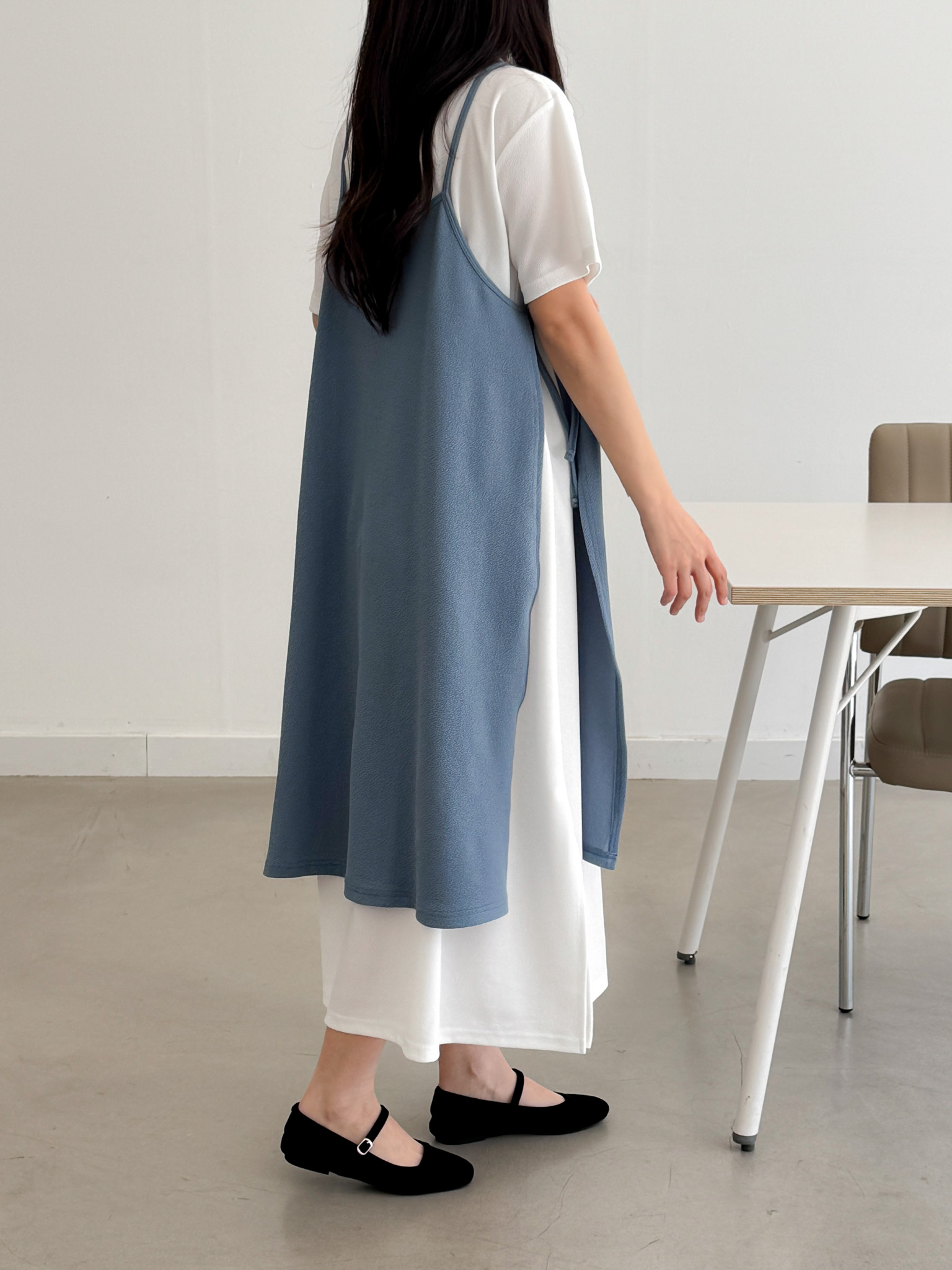 Simple Chic Strap Layer Dress - 심플 시크 스트랩 레이어 드레스