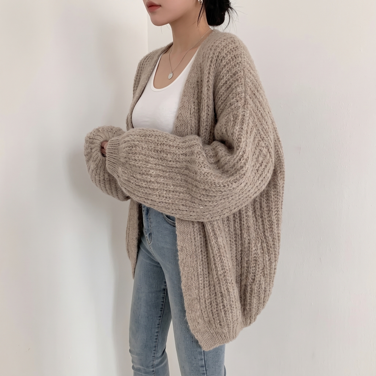 Warm Hug Knit Cardigan - 웜 허그 니트 가디건