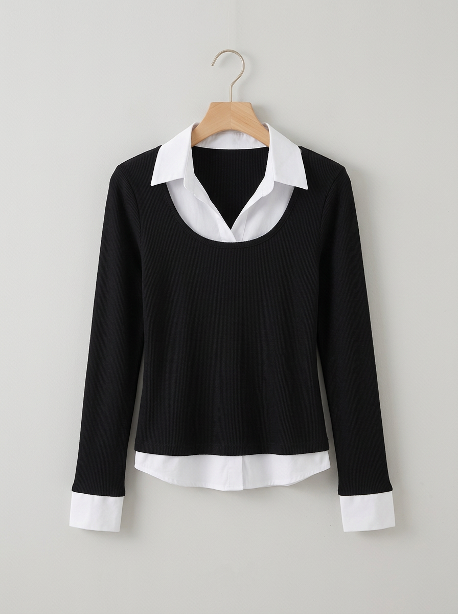 Soft Layer Ribbed Top - 소프트 레이어 골지 탑