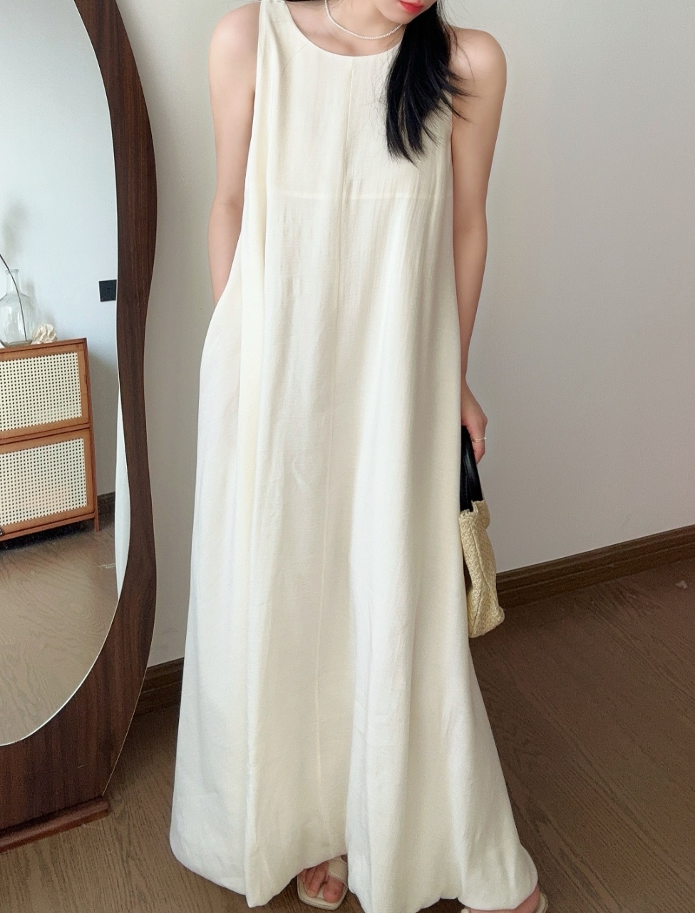 Relax Fit Airy Maxi Dress - 릴랙스 핏 에어리 맥시 드레스