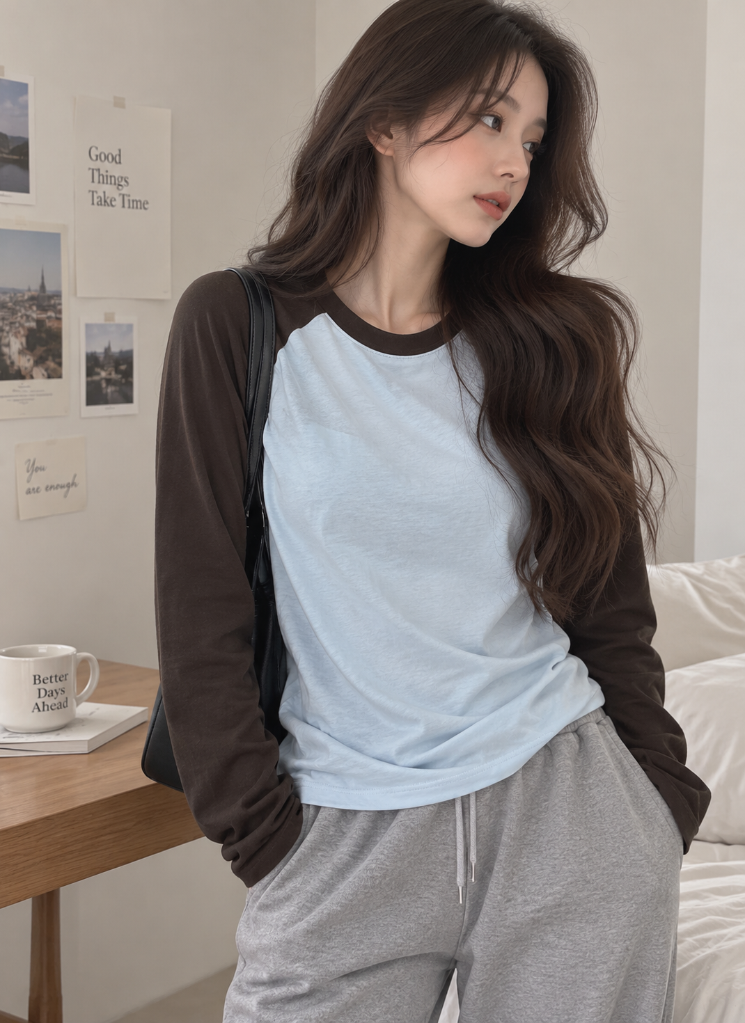 Cozy Raglan Tee - 코지 나그랑 티