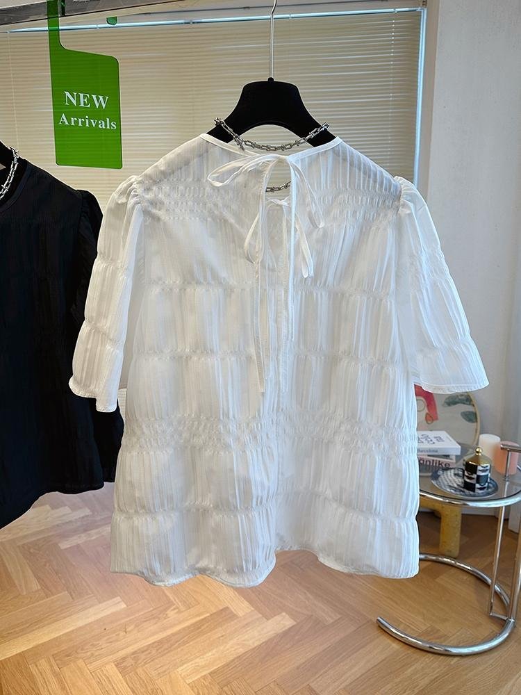 Dreamy Ribbon Back Top - 드리미 리본 백 탑