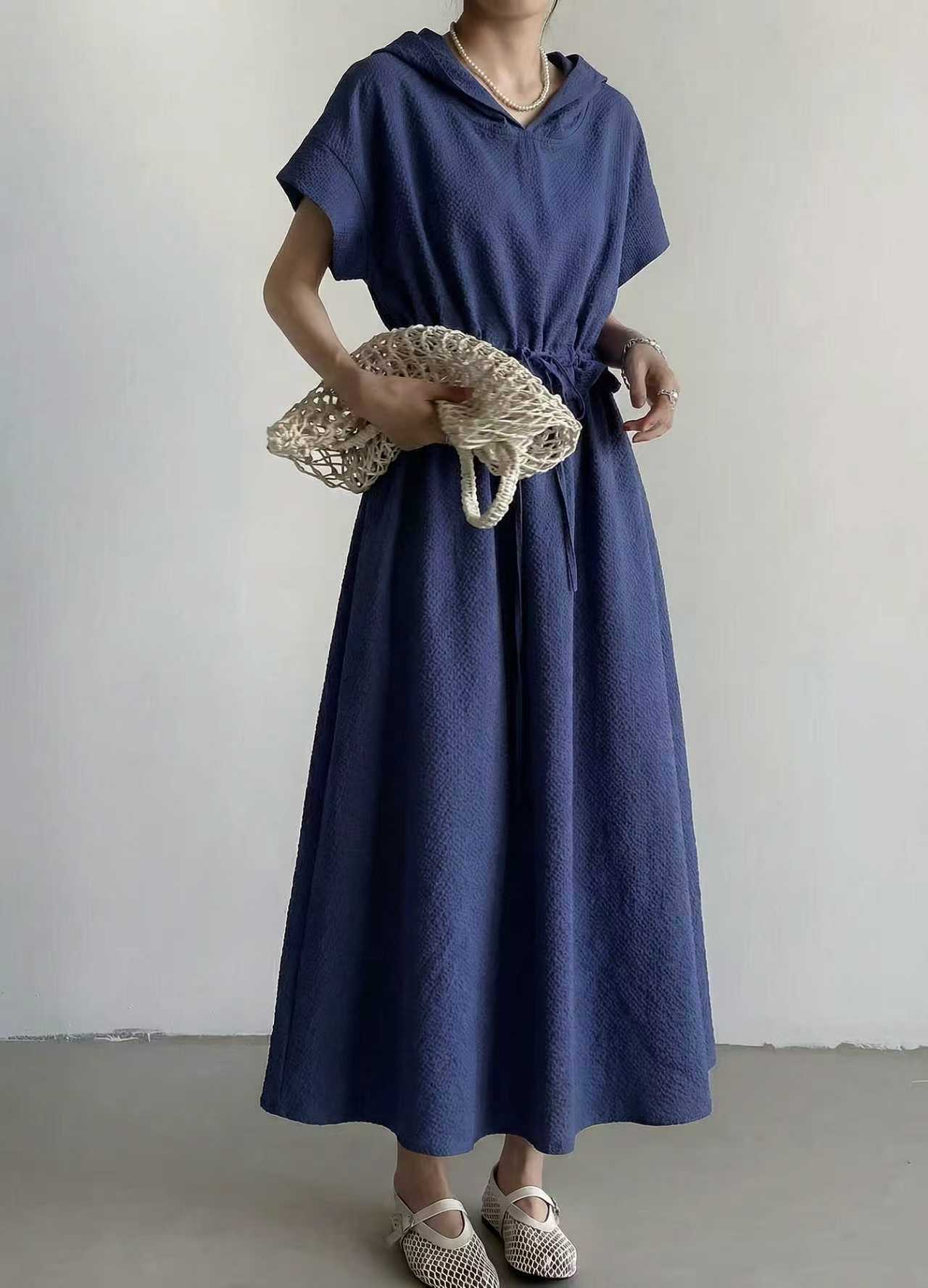 Breezy Harbor Hood Dress - 브리지 하버 후드 원피스