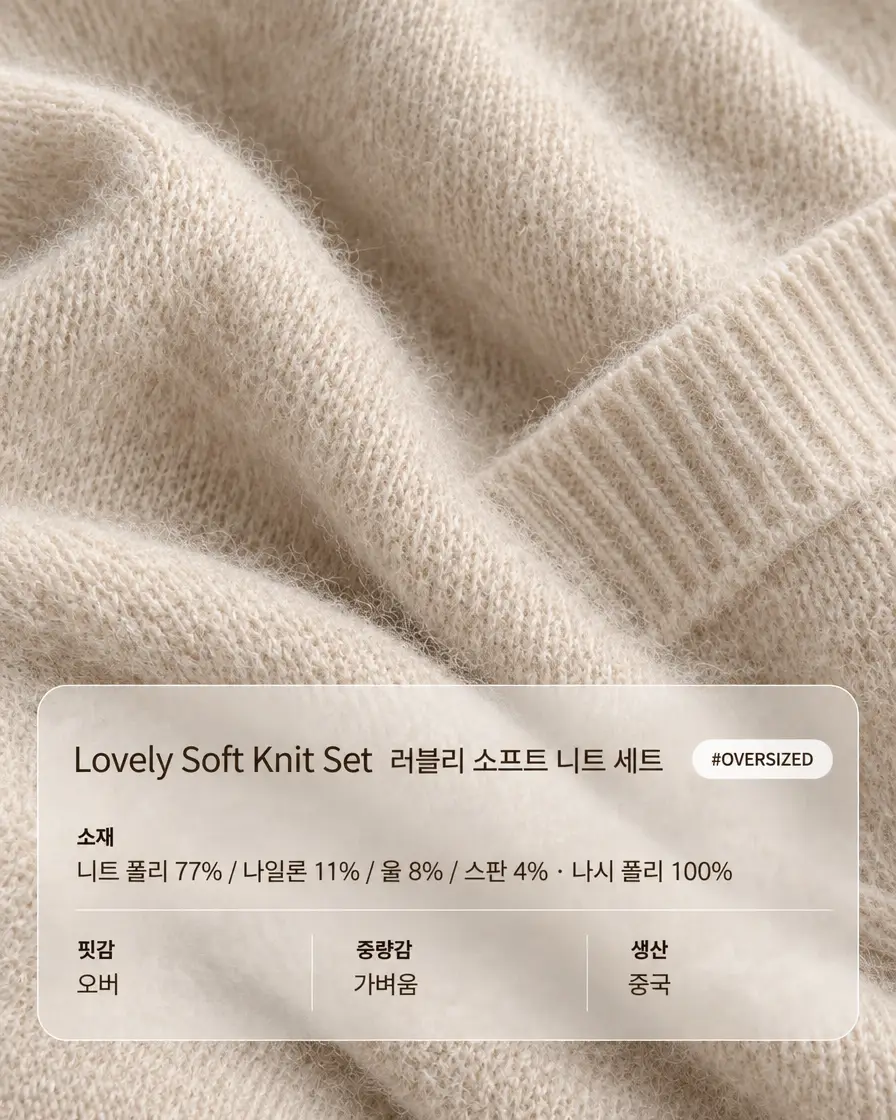 러블리 소프트 니트 세트 22