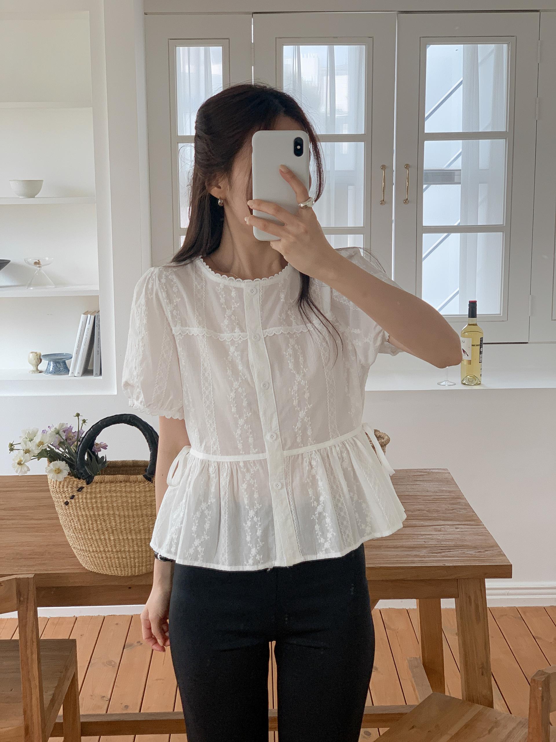Sweet Lace Garden Blouse - 스위트 레이스 가든 블라우스