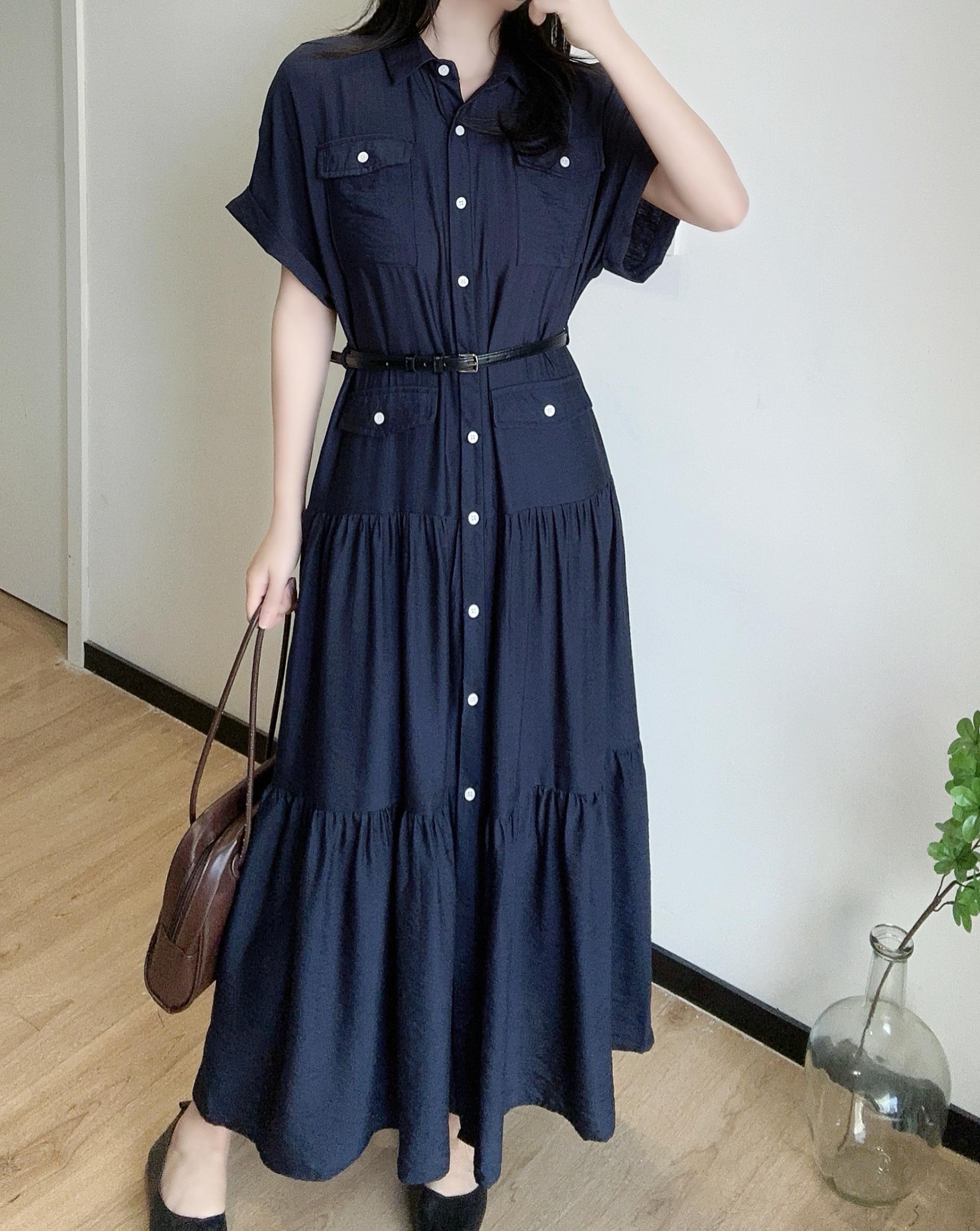 Everyday Grace Shirt Dress - 에브리데이 그레이스 셔츠 원피스