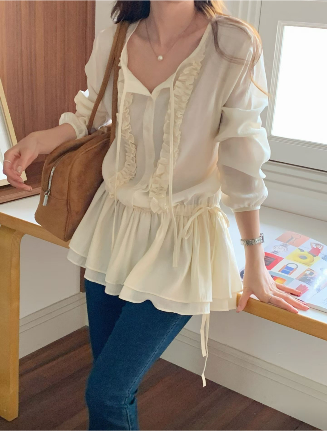 Lovely Ruffle Blouse - 러블리 프릴 블라우스