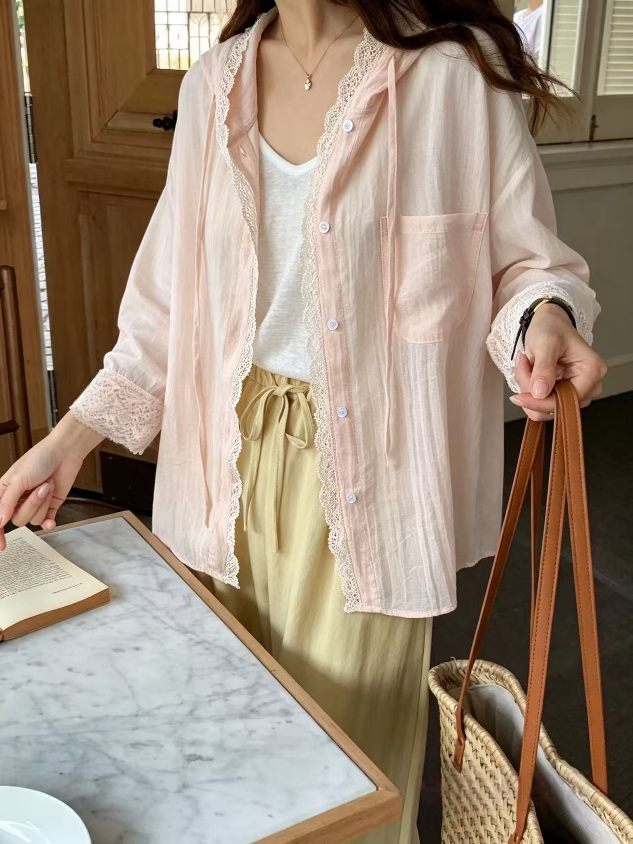 Butter Lace Oversized Shirt - 버터 레이스 오버사이즈 셔츠