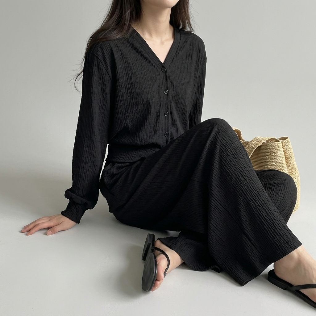 Lumi Lounge Pleats Set - 루미 라운지 플리츠 세트