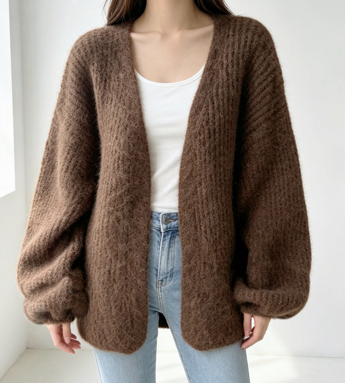 Warm Hug Knit Cardigan - 웜 허그 니트 가디건