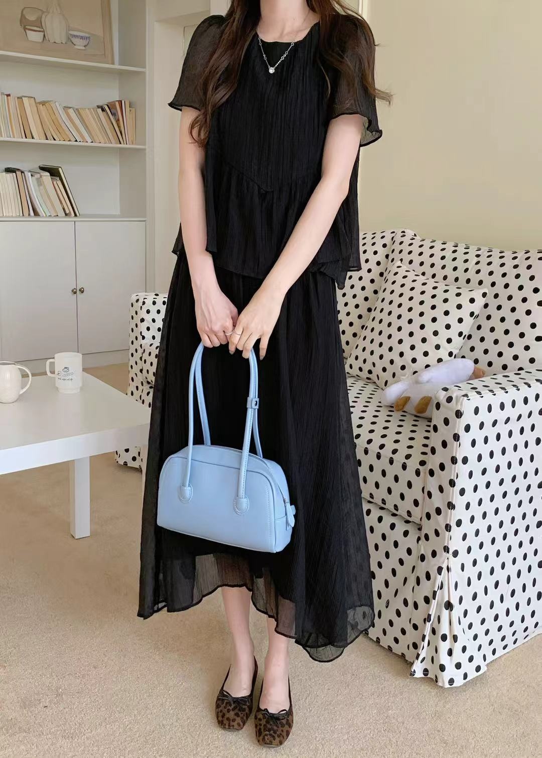 Airy Frill Chiffon Dress - 에어리 프릴 시폰 원피스