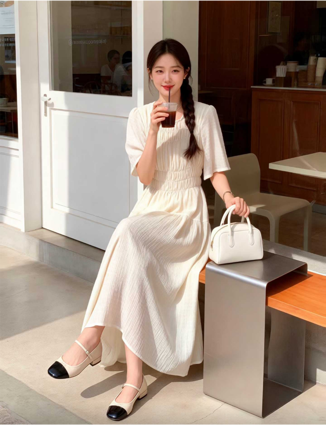 Cloud Shirring Breeze Dress - 클라우드 셔링 브리즈 원피스