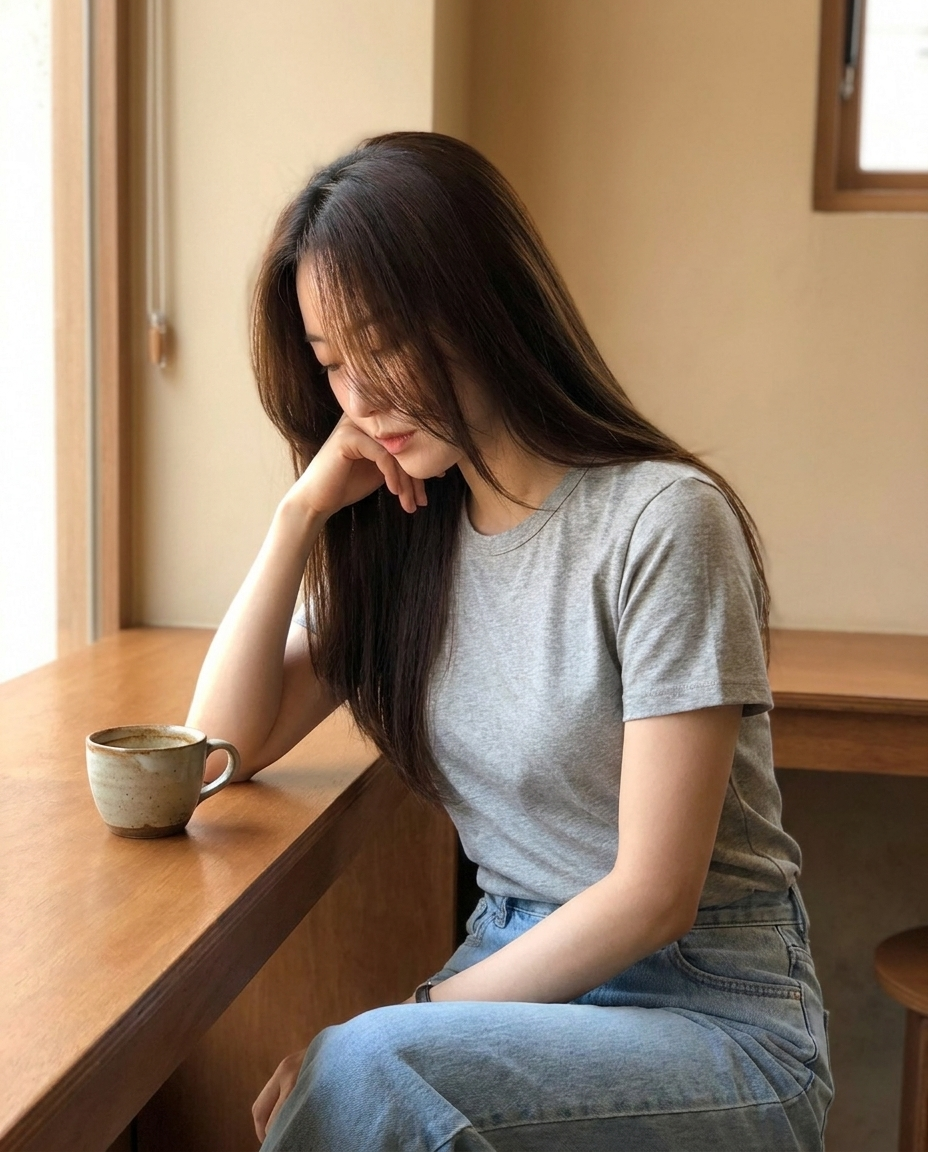 Modern Basic Slim Tee-모던 베이직 슬림 티
