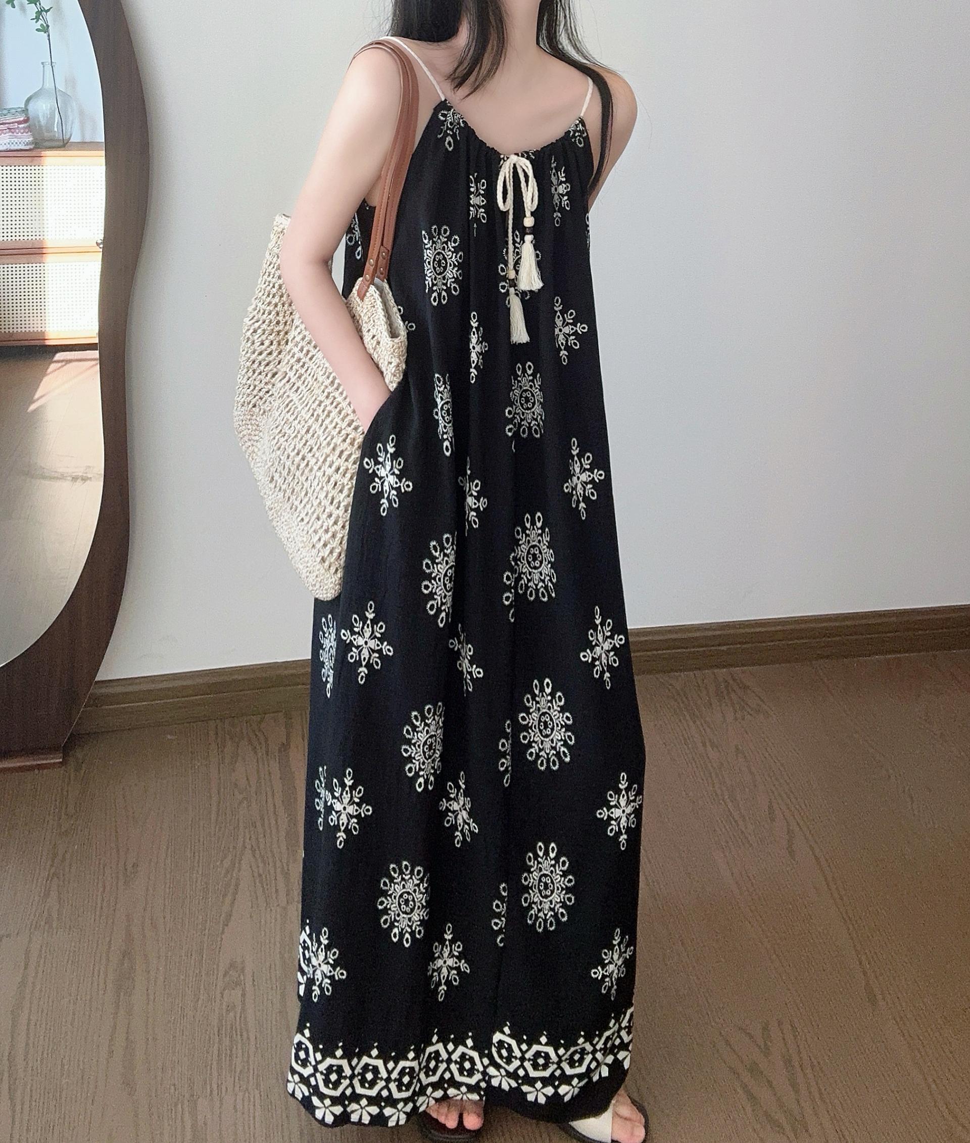 Boho Breeze Cami Dress - 보헤미안 브리즈 나시 원피스