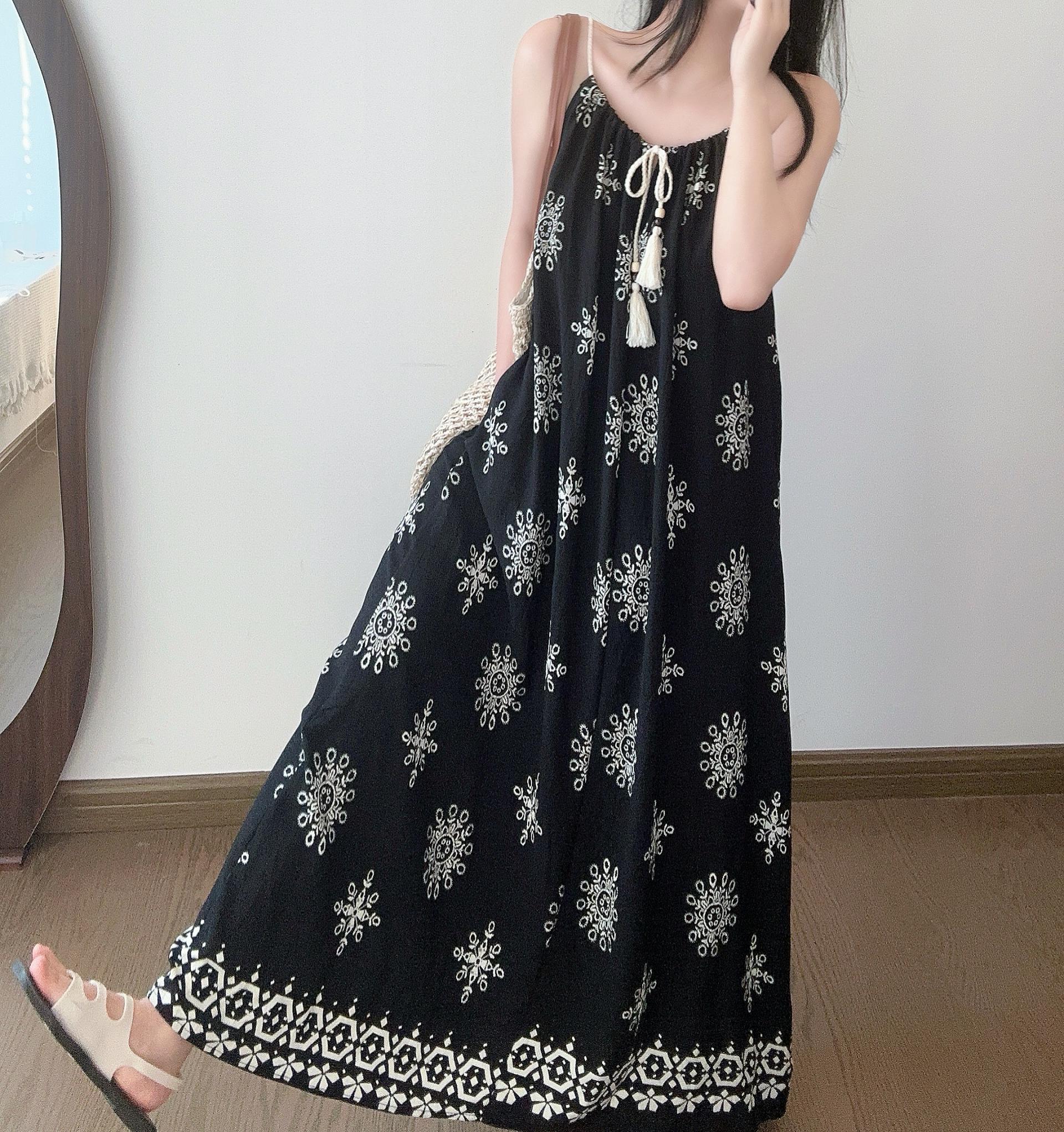 Boho Breeze Cami Dress - 보헤미안 브리즈 나시 원피스