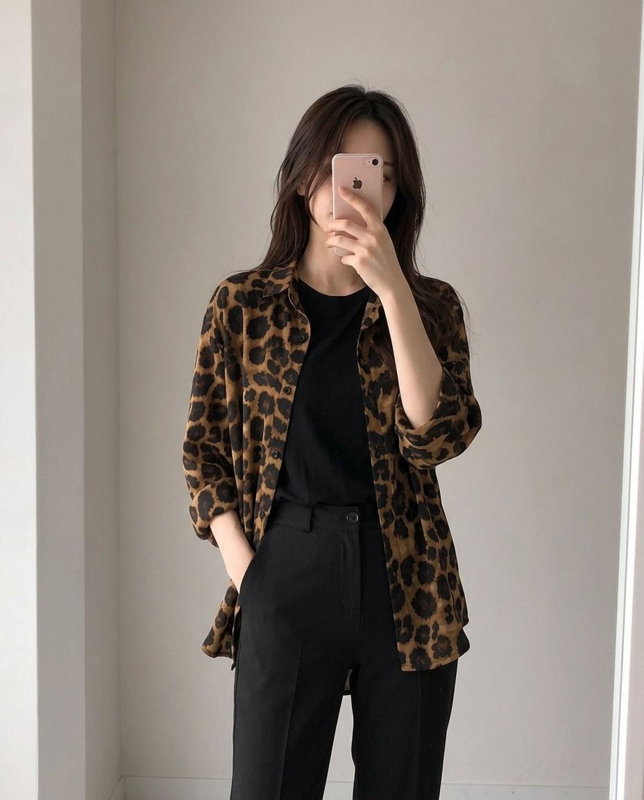 Modern Leopard Shirt - 모던 레오파드 셔츠