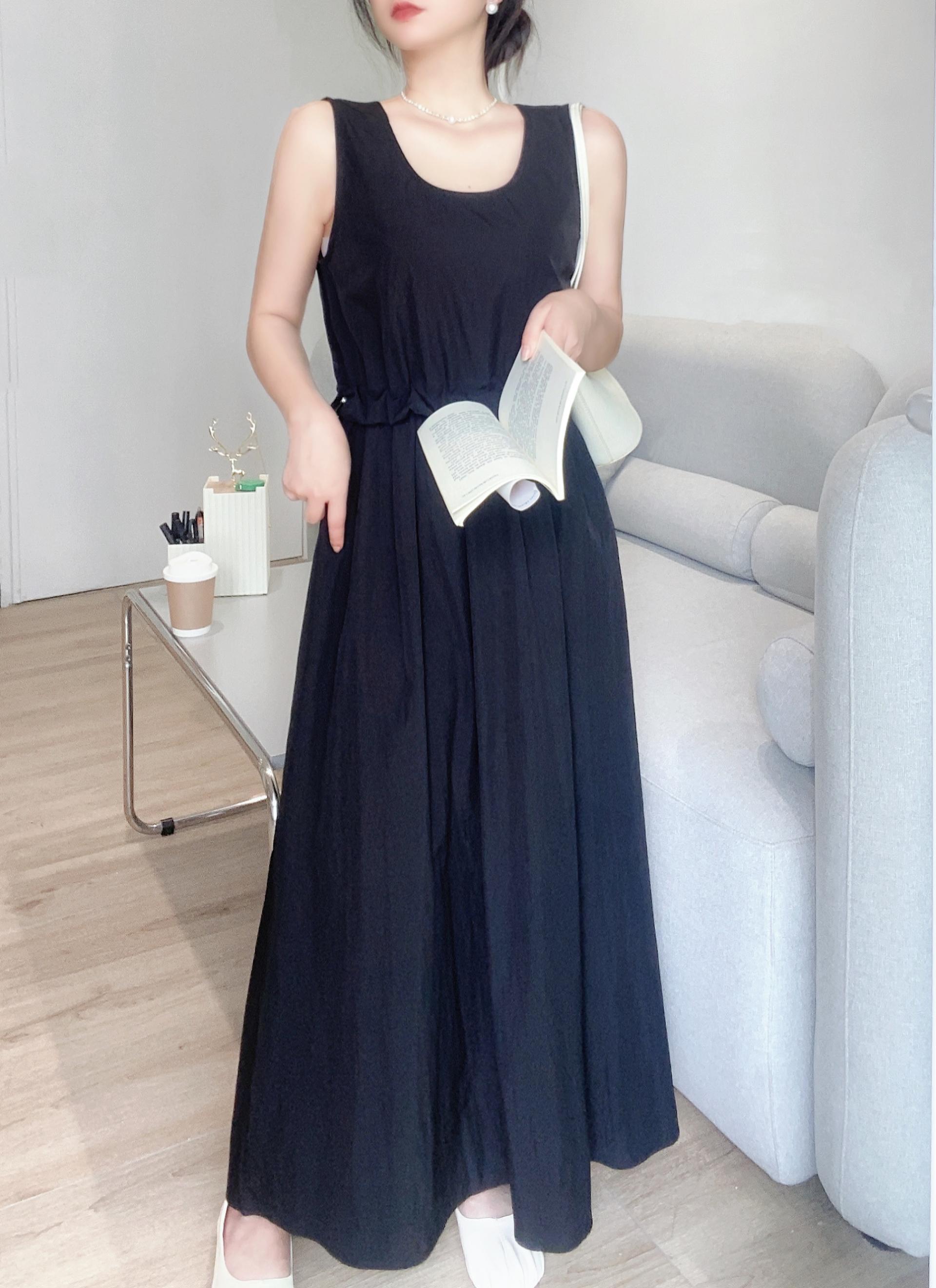 Soft Shirring Sleeveless Dress - 소프트 셔링 슬리브리스 원피스 🤍