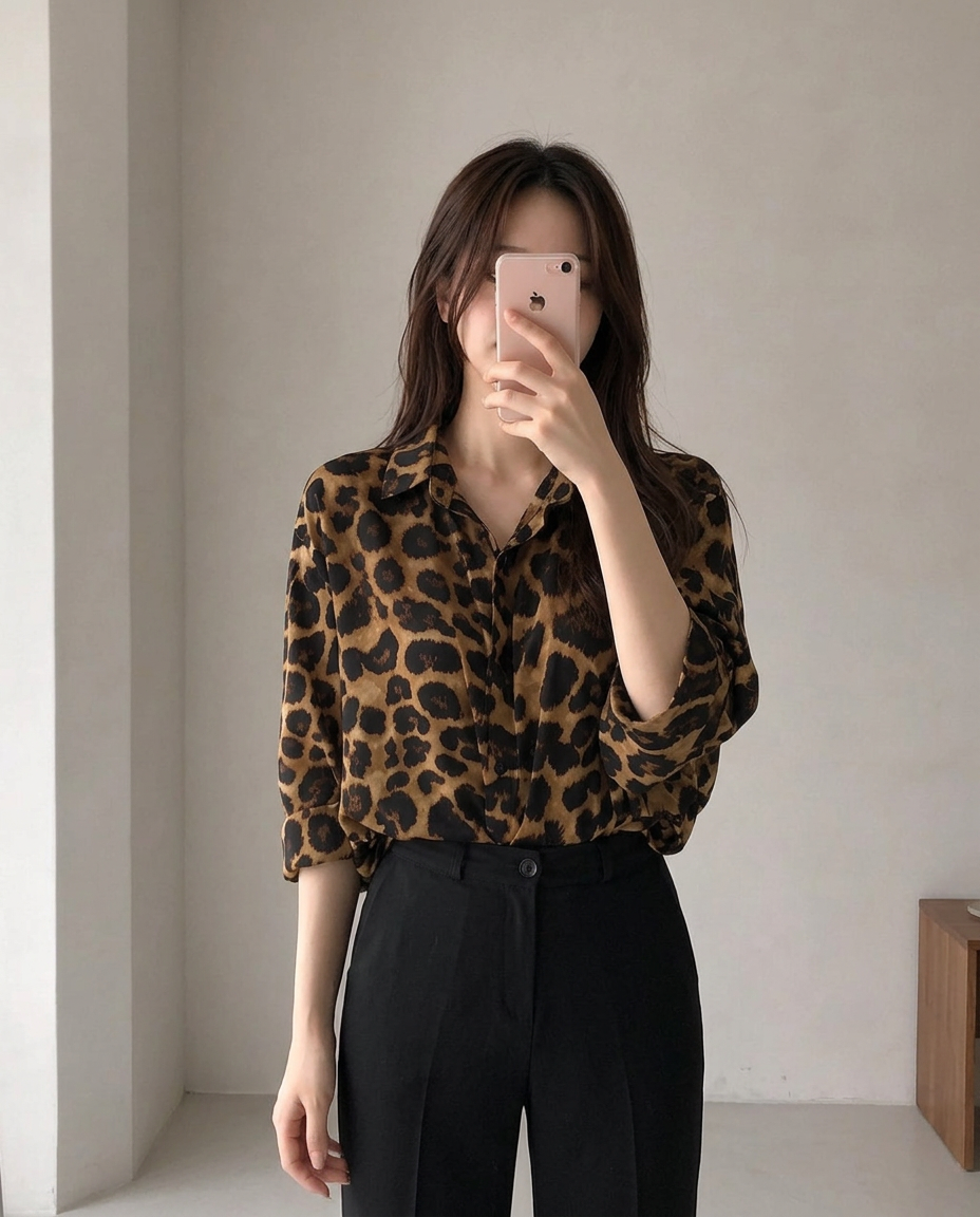 Modern Leopard Shirt - 모던 레오파드 셔츠