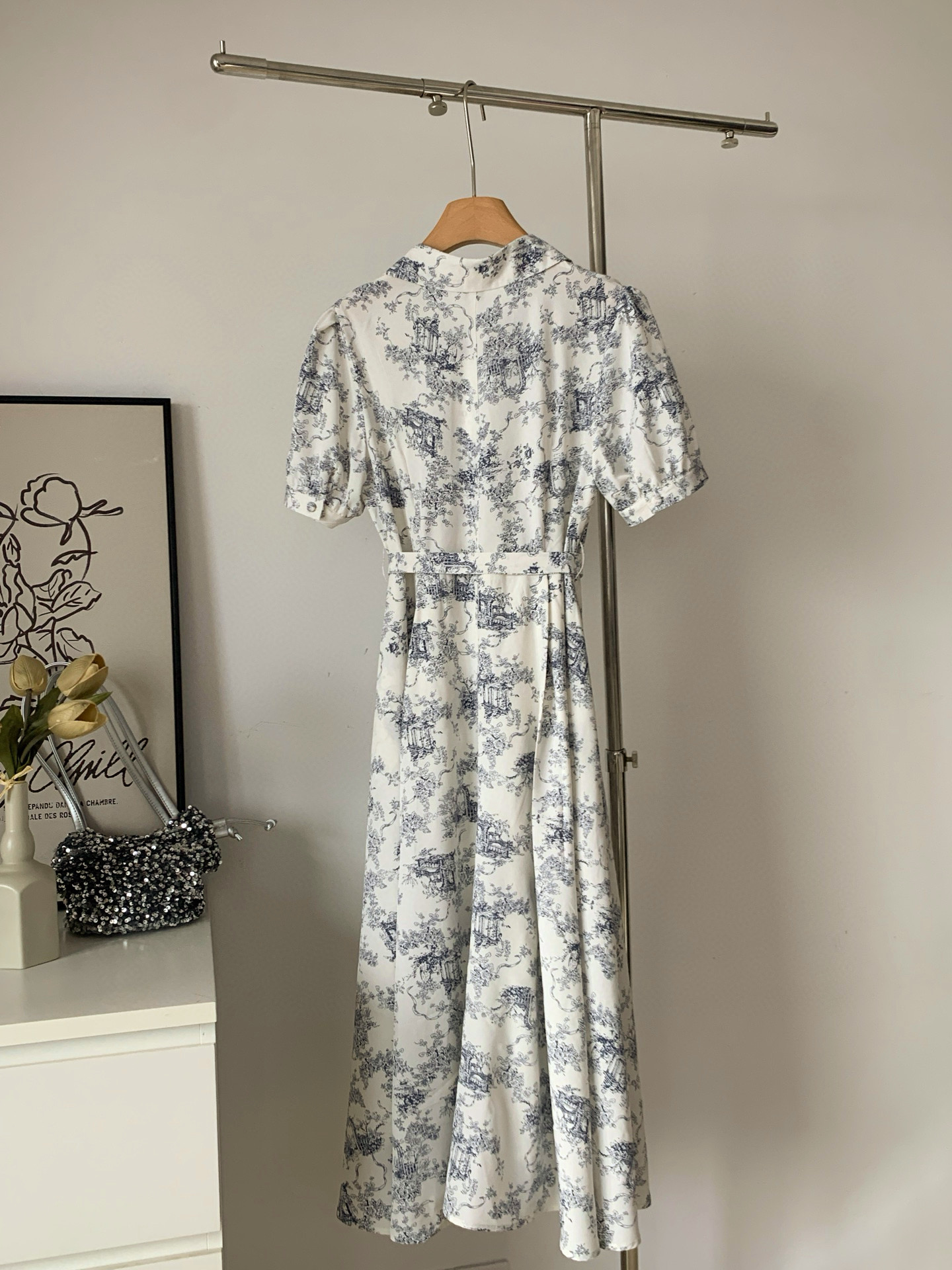 French Toile Classic Shirt Dress - 프렌치 뜨왈 클래식 셔츠 드레스