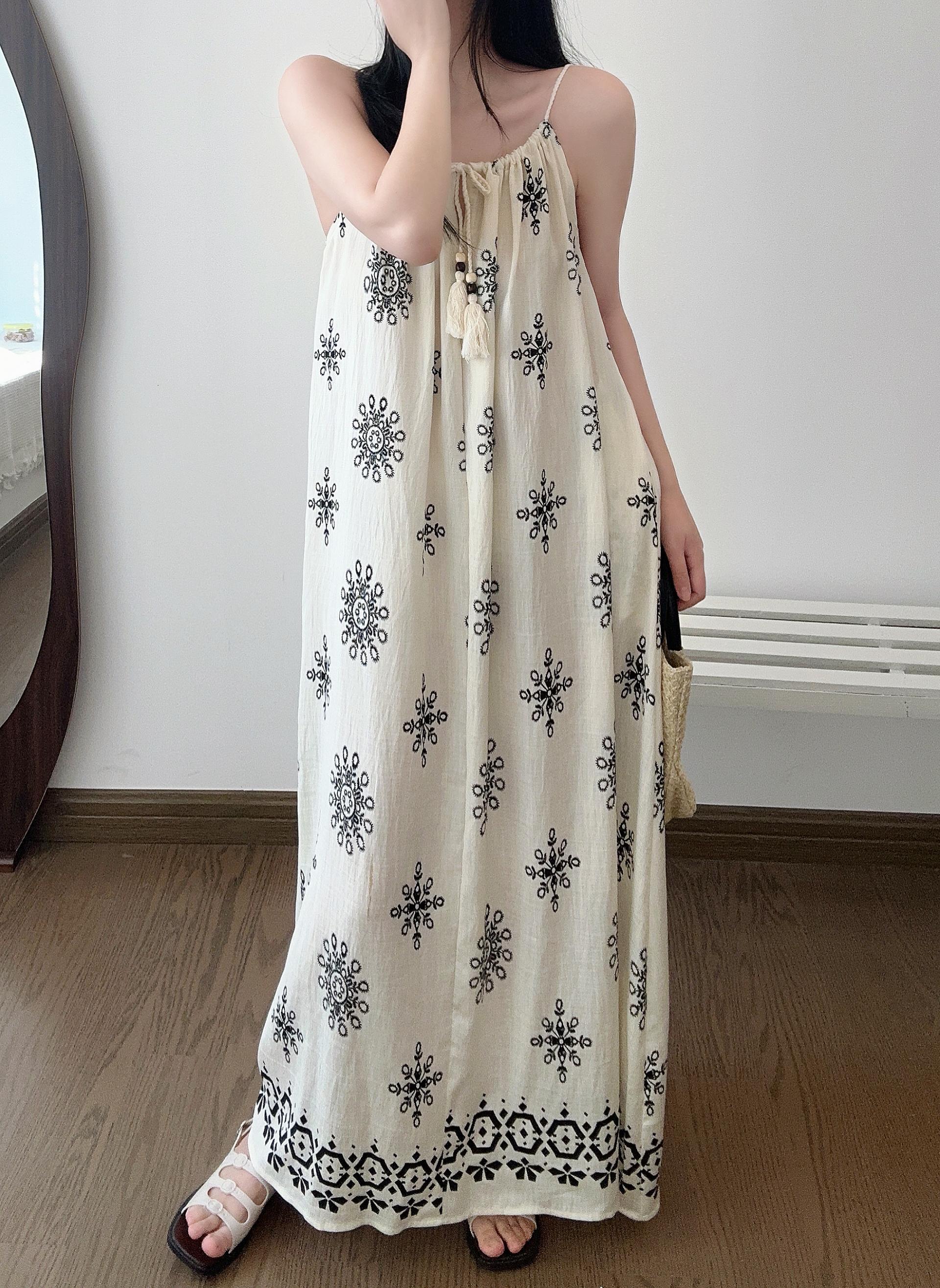 Boho Breeze Cami Dress - 보헤미안 브리즈 나시 원피스