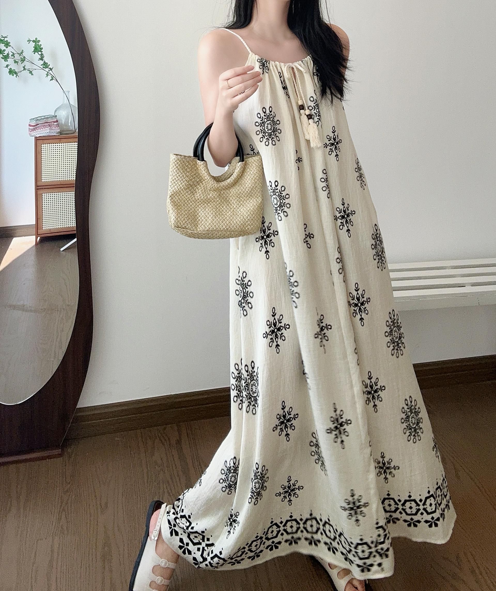 Boho Breeze Cami Dress - 보헤미안 브리즈 나시 원피스