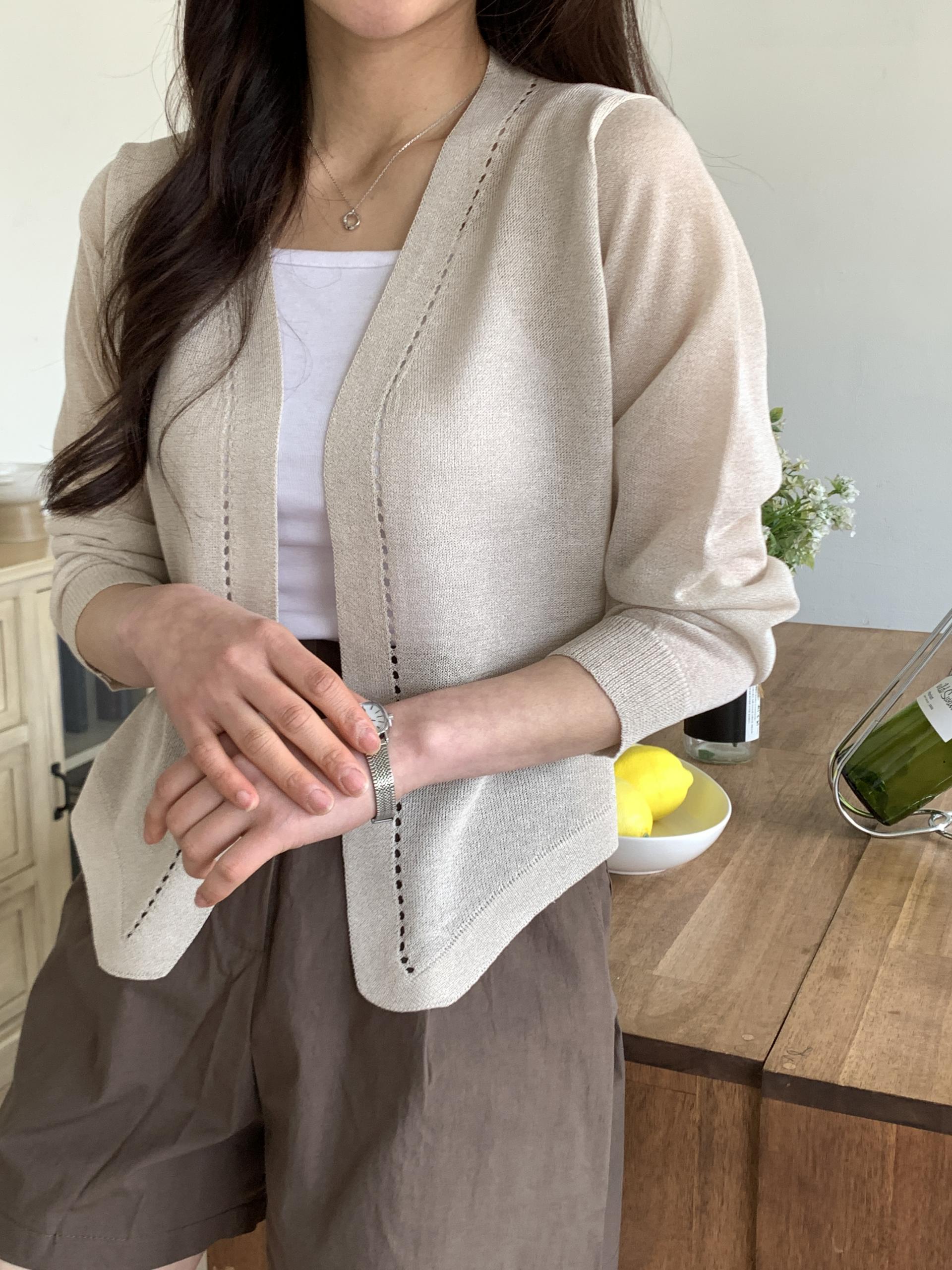 Sheer Line Cardigan - 시어라인 가디건
