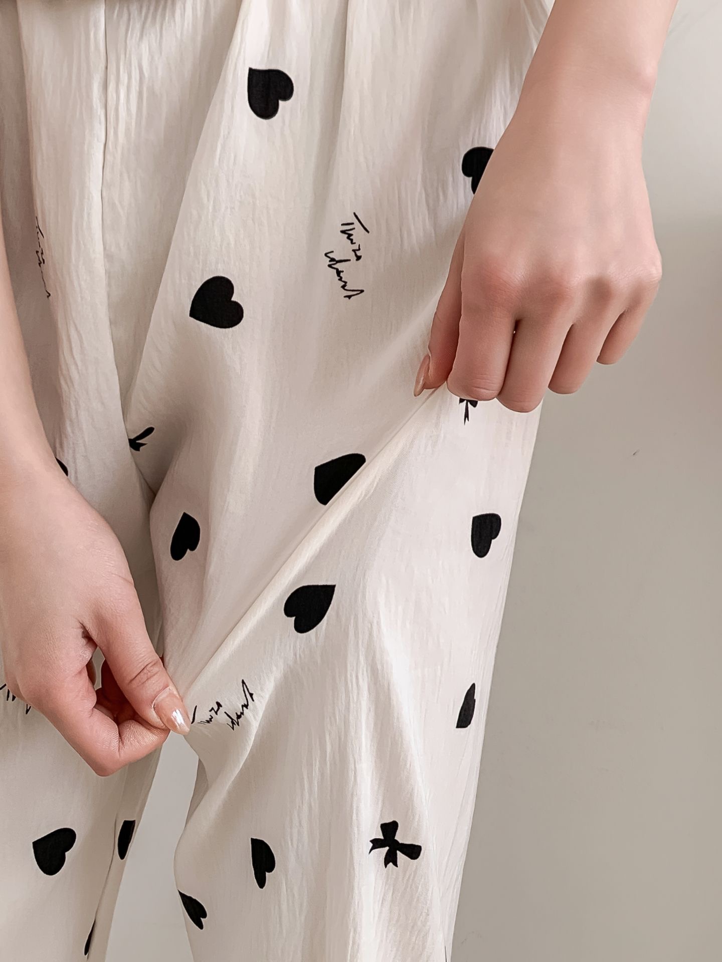 Sweet Heart 3-Piece Pajama Set - 스위트 하트 3종 파자마 세트