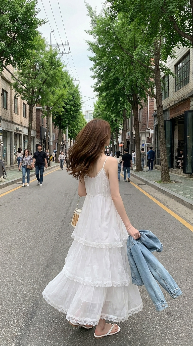 Puffy Long Dress - 퍼피 롱 드레스 (1+1 SALE)