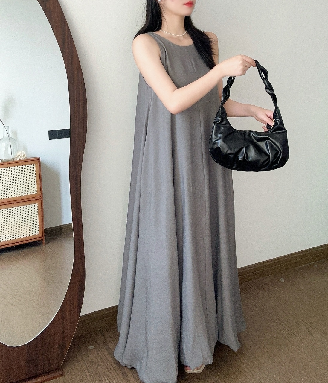 Relax Fit Airy Maxi Dress - 릴랙스 핏 에어리 맥시 드레스