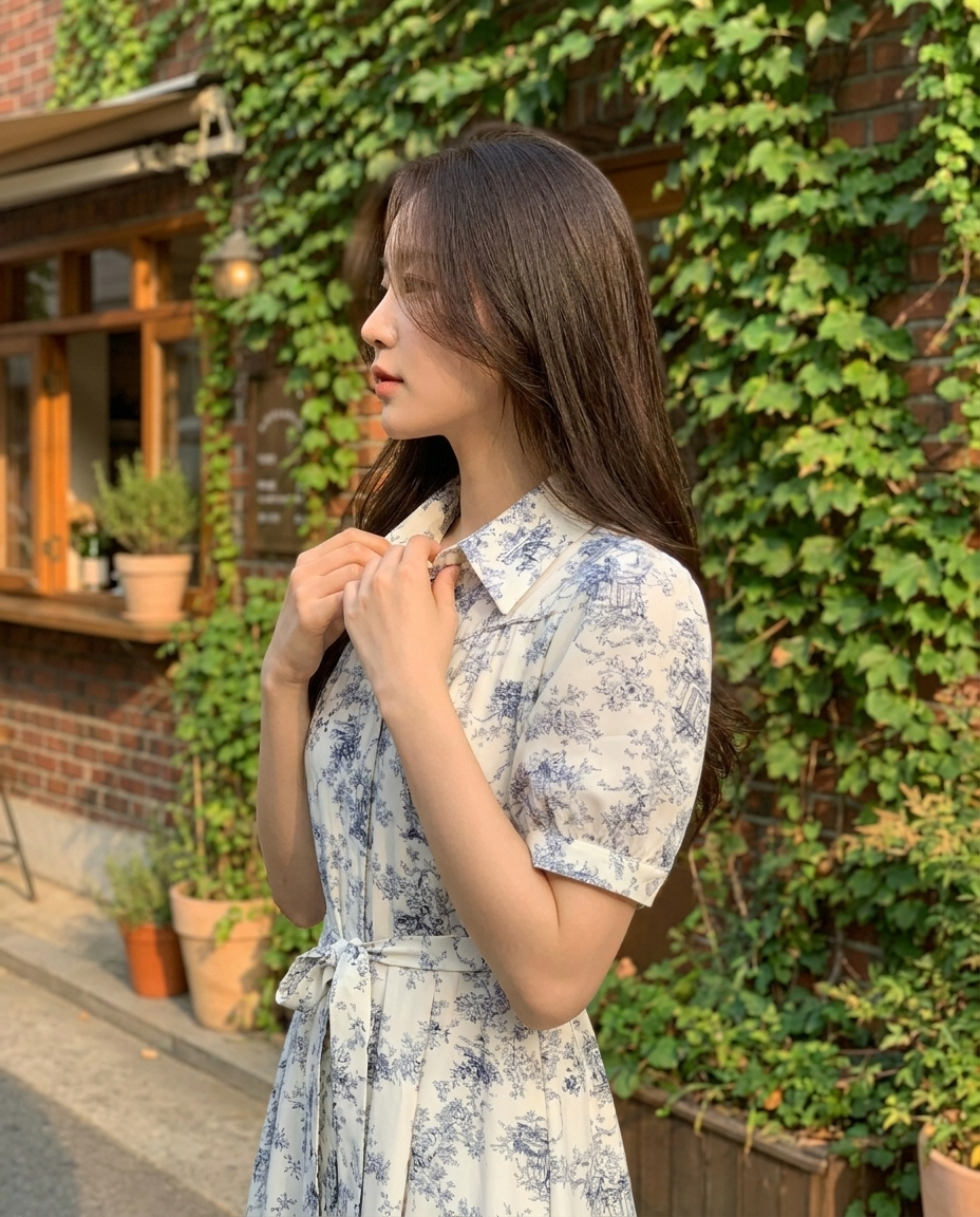 French Toile Classic Shirt Dress - 프렌치 뜨왈 클래식 셔츠 드레스