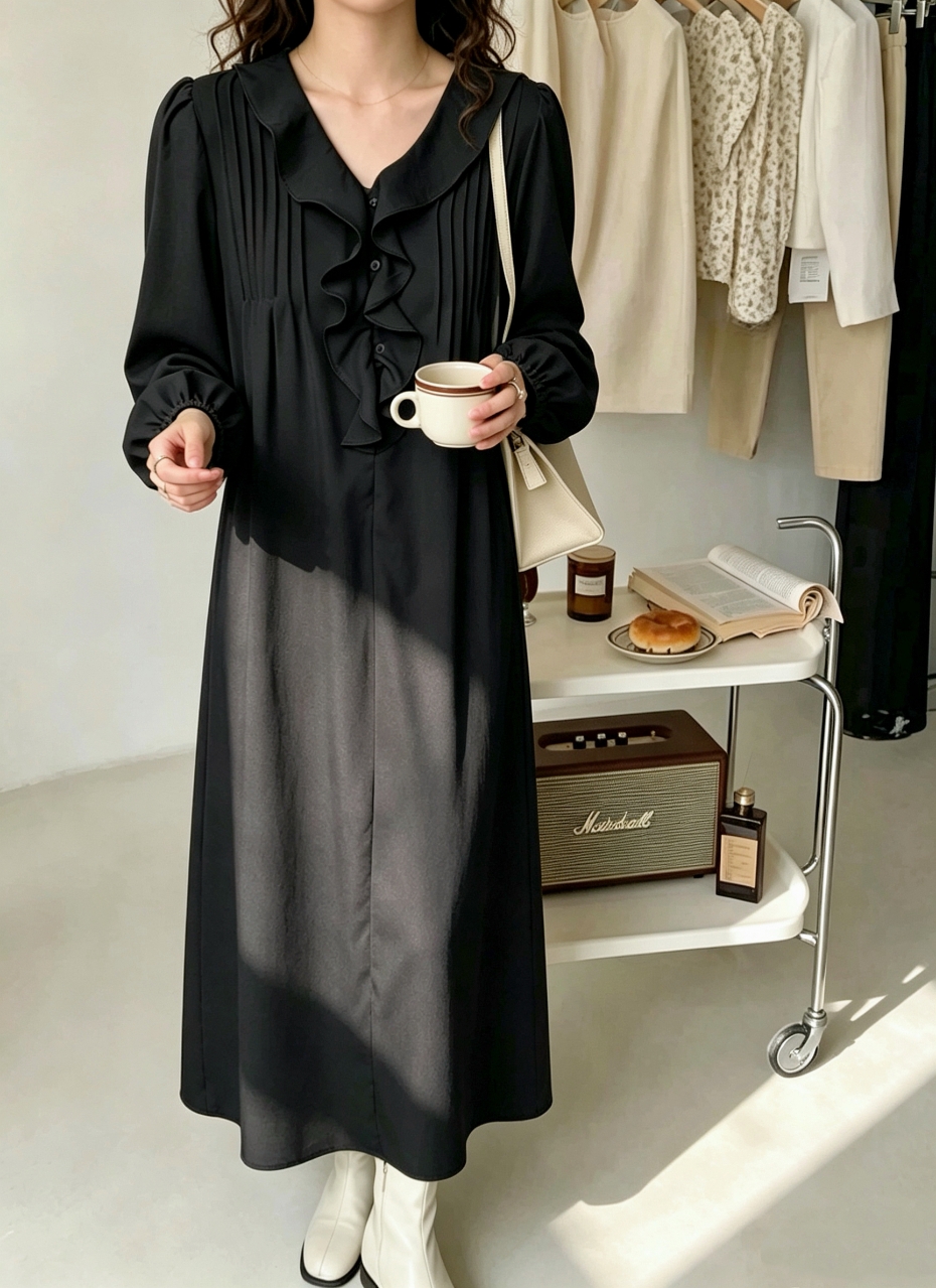 Lumi Ruffle Dress - 루미 러플 원피스