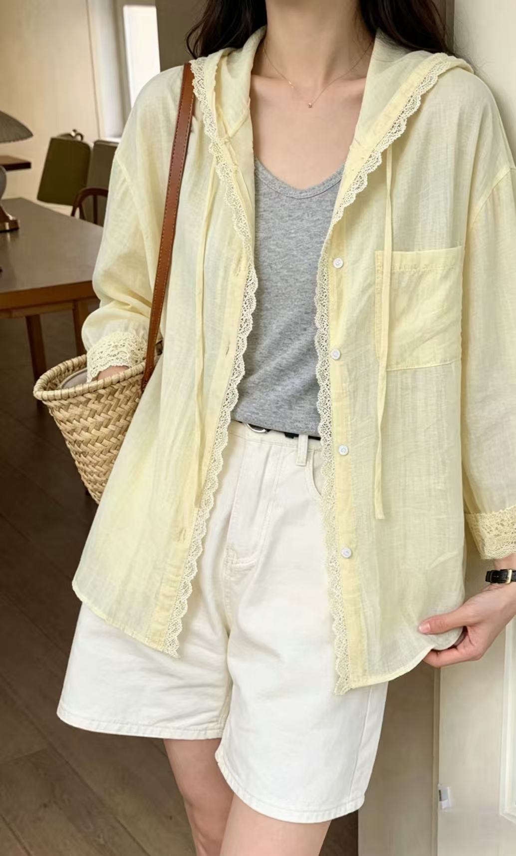 Butter Lace Oversized Shirt - 버터 레이스 오버사이즈 셔츠