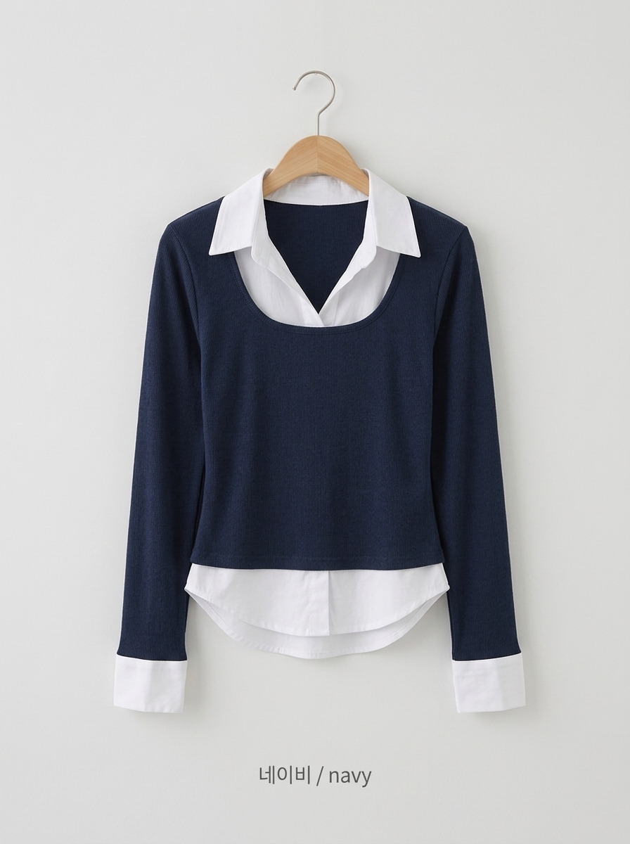 Soft Layer Ribbed Top - 소프트 레이어 골지 탑