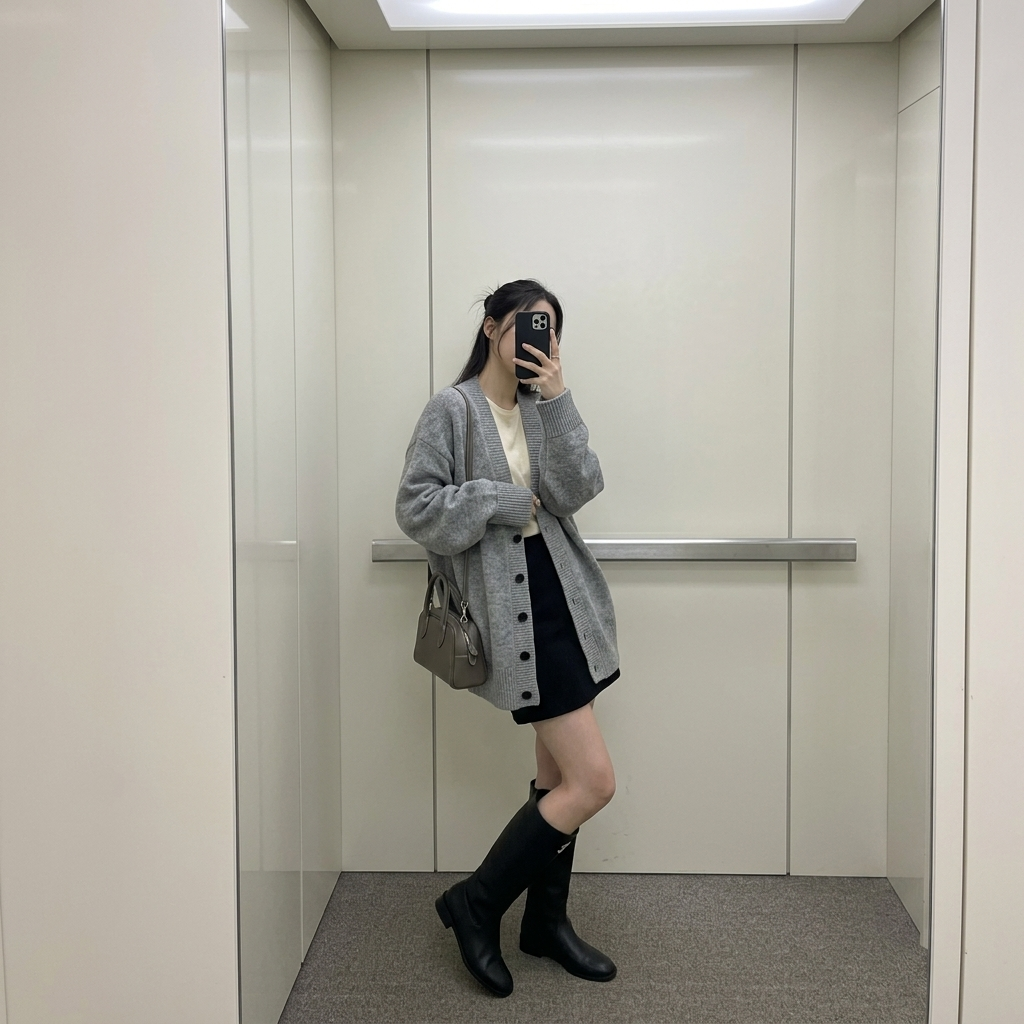 Mild Day Knit Cardigan - 마일드 데이 니트 가디건