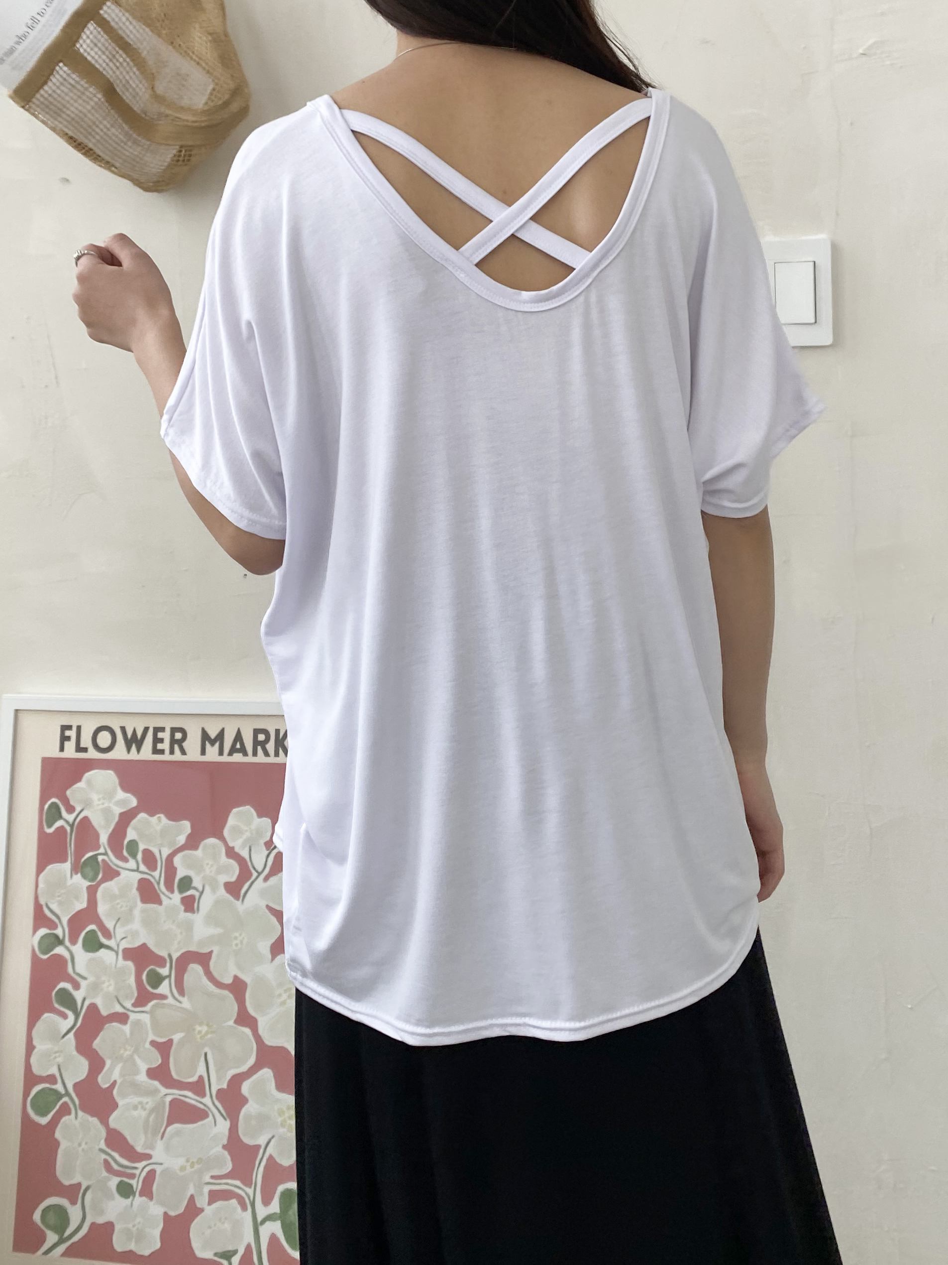 Airy Crossback Lounge Tee - 에어리 크로스백 라운지 티