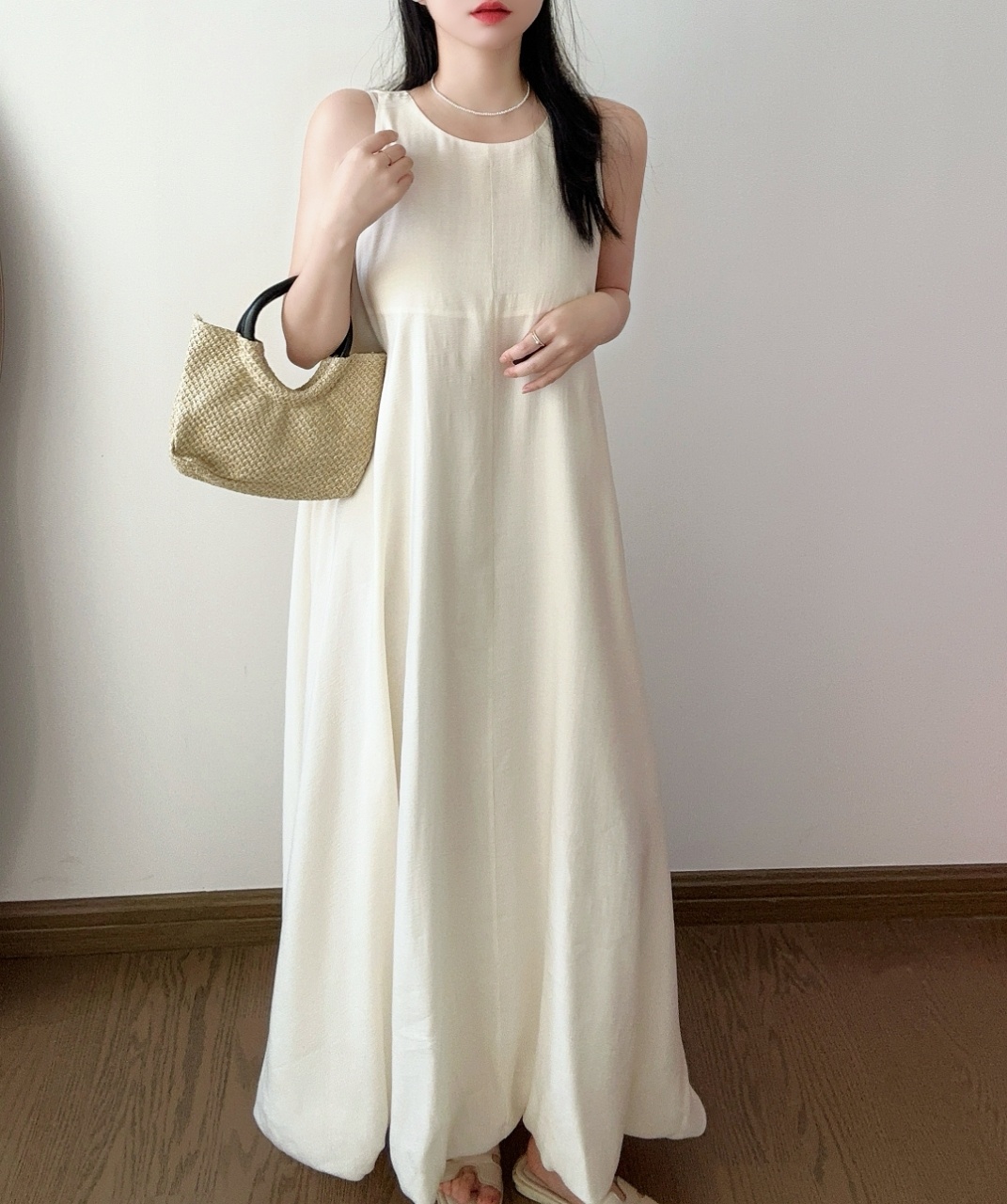 Relax Fit Airy Maxi Dress - 릴랙스 핏 에어리 맥시 드레스
