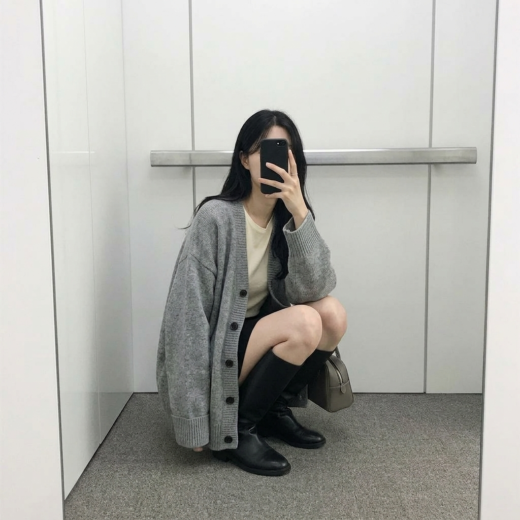 Mild Day Knit Cardigan - 마일드 데이 니트 가디건