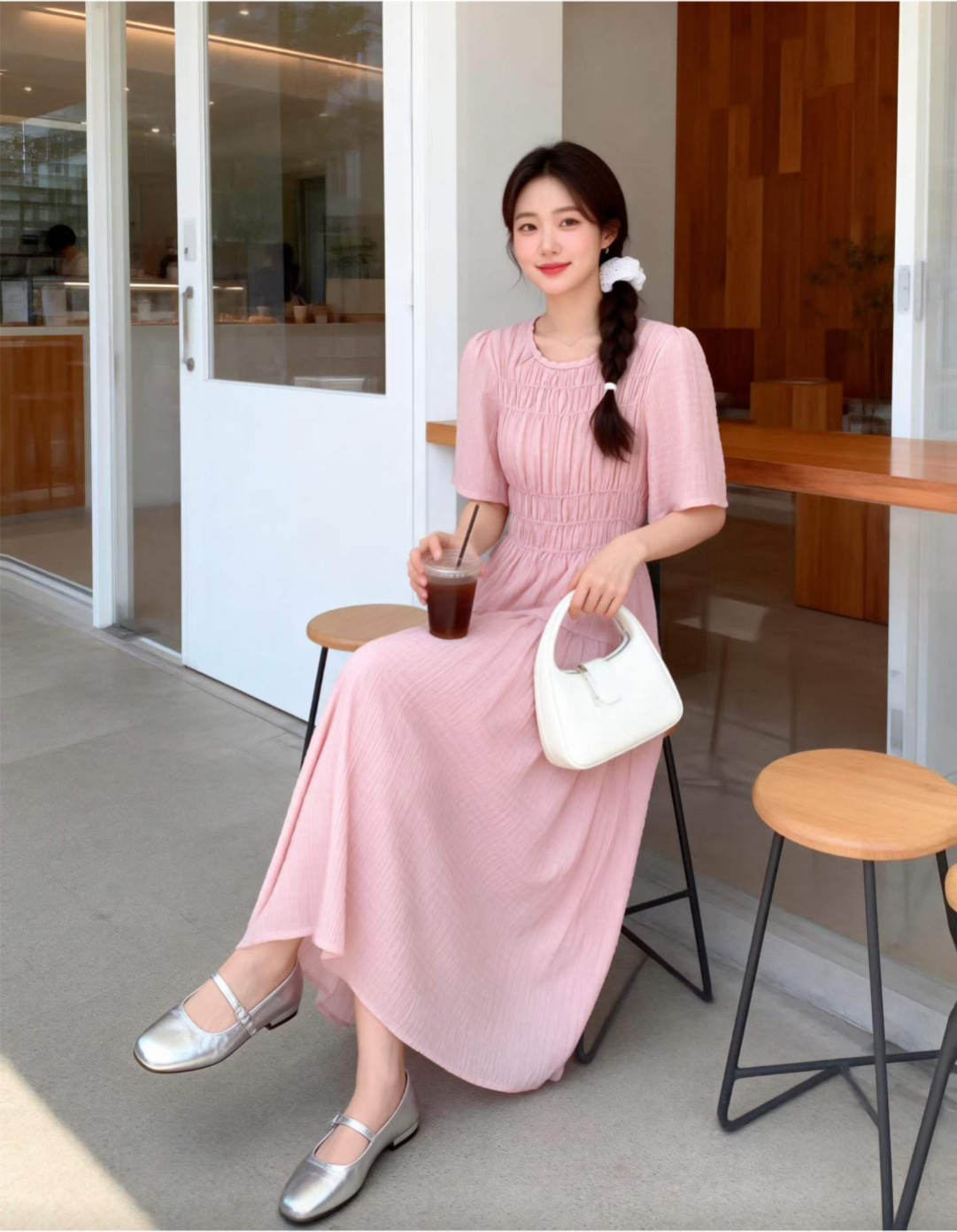 Cloud Shirring Breeze Dress - 클라우드 셔링 브리즈 원피스
