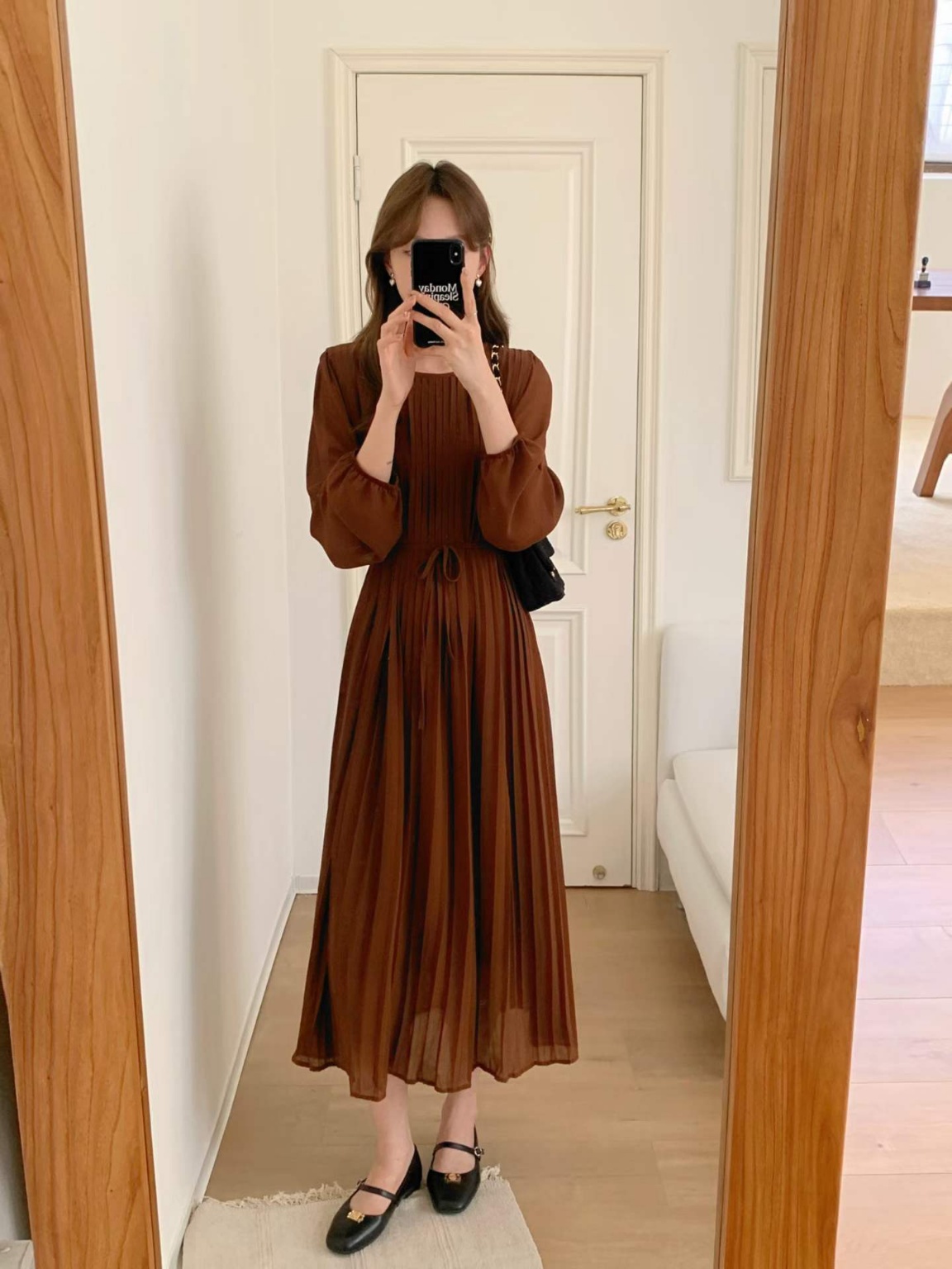 Misty Pleats Long Dress - 미스티 플리츠 롱 드레스