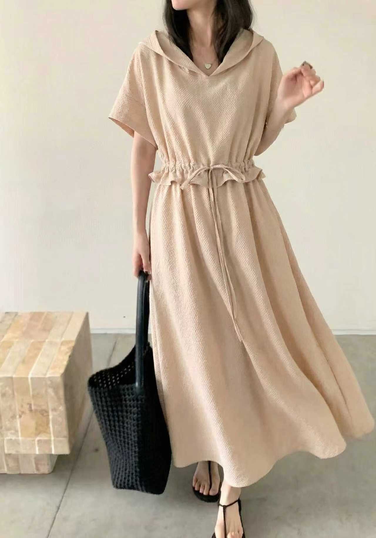Breezy Harbor Hood Dress - 브리지 하버 후드 원피스