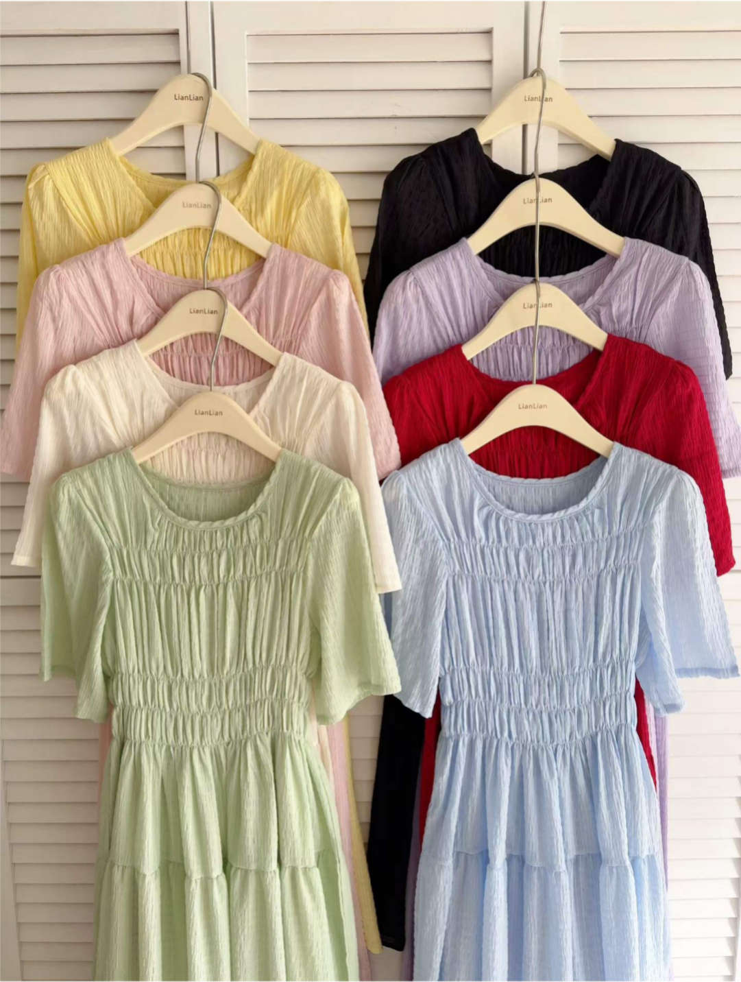 Cloud Shirring Breeze Dress - 클라우드 셔링 브리즈 원피스