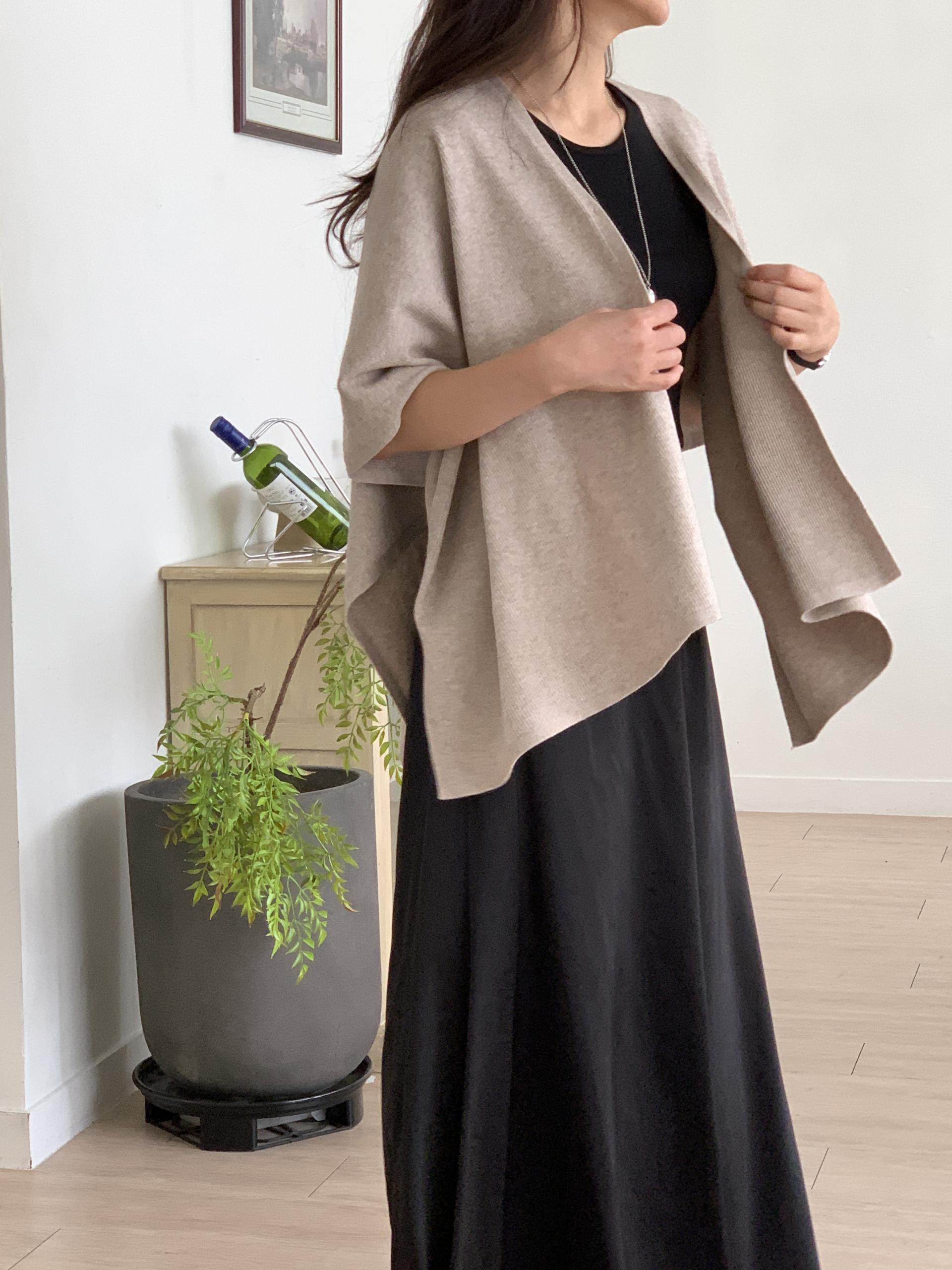 Soft Draped Shawl Cardigan - 소프트 드레이프 숄 가디건